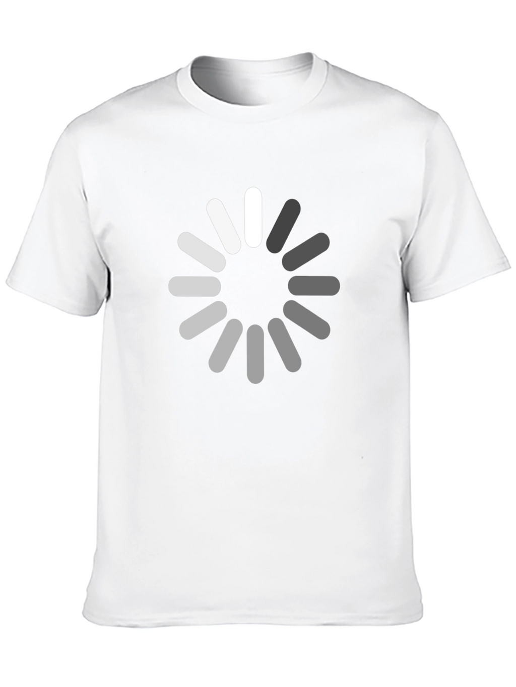 Loading Circle Graphic Black T-Shirt