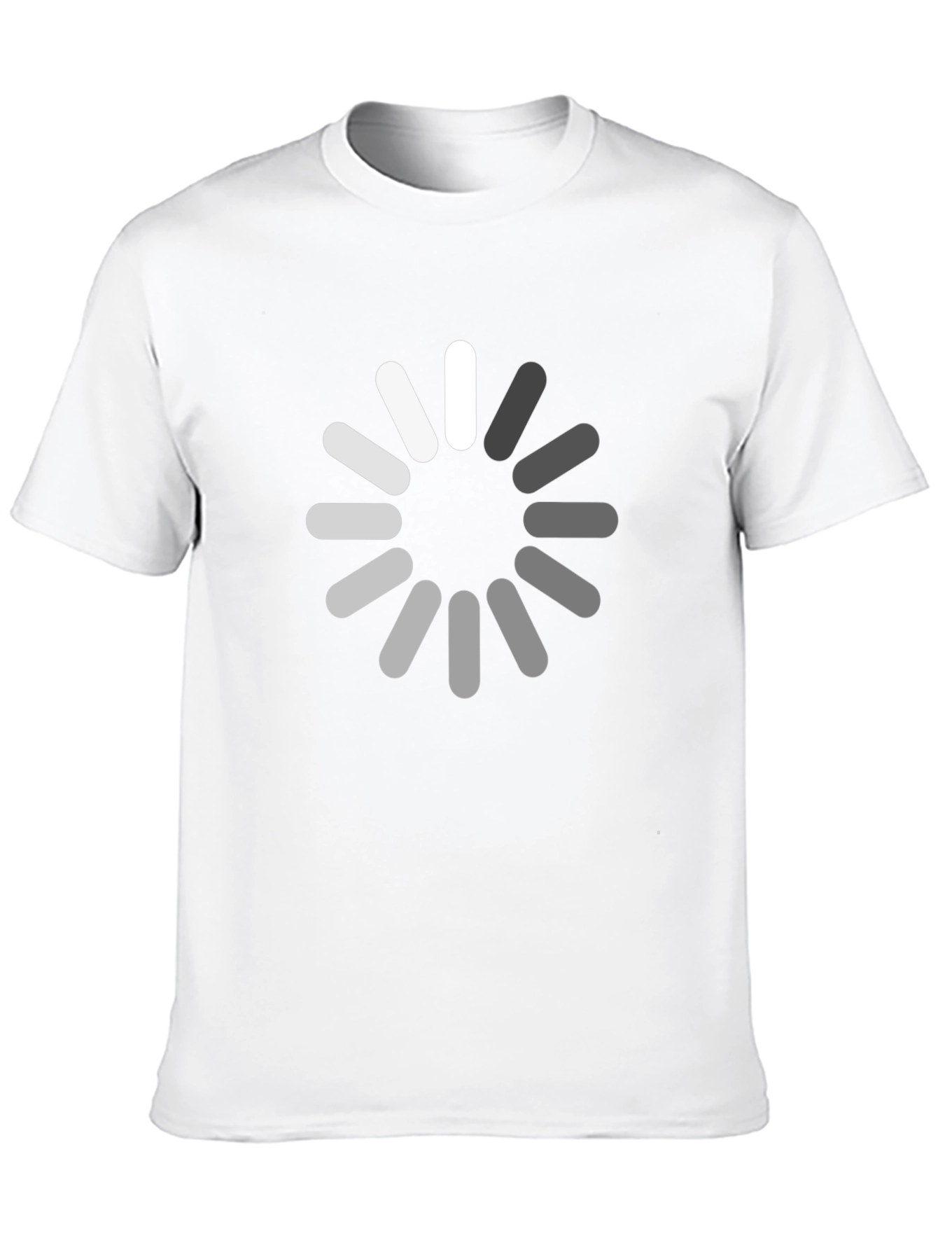 Loading Circle Graphic Black T-Shirt