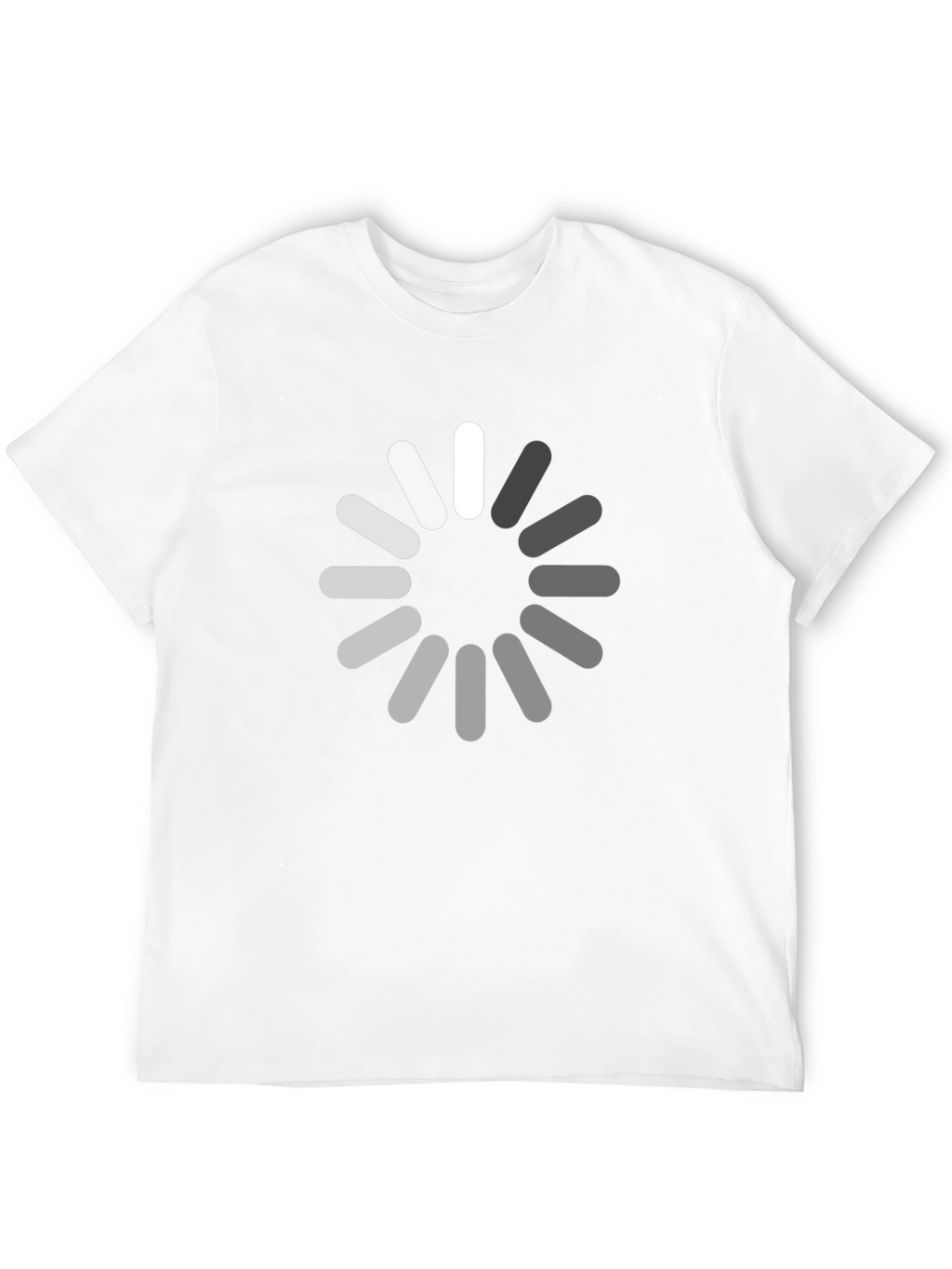 Loading Circle Graphic Black T-Shirt