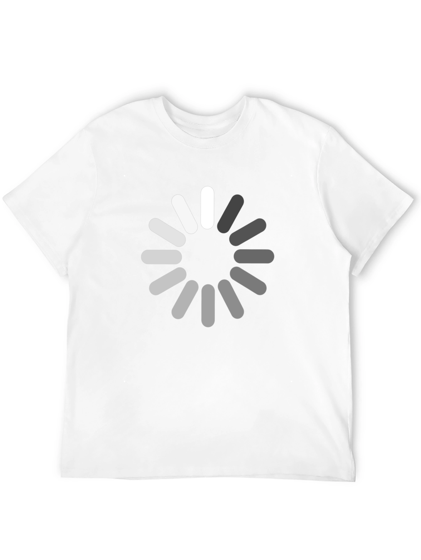 Loading Circle Graphic Black T-Shirt
