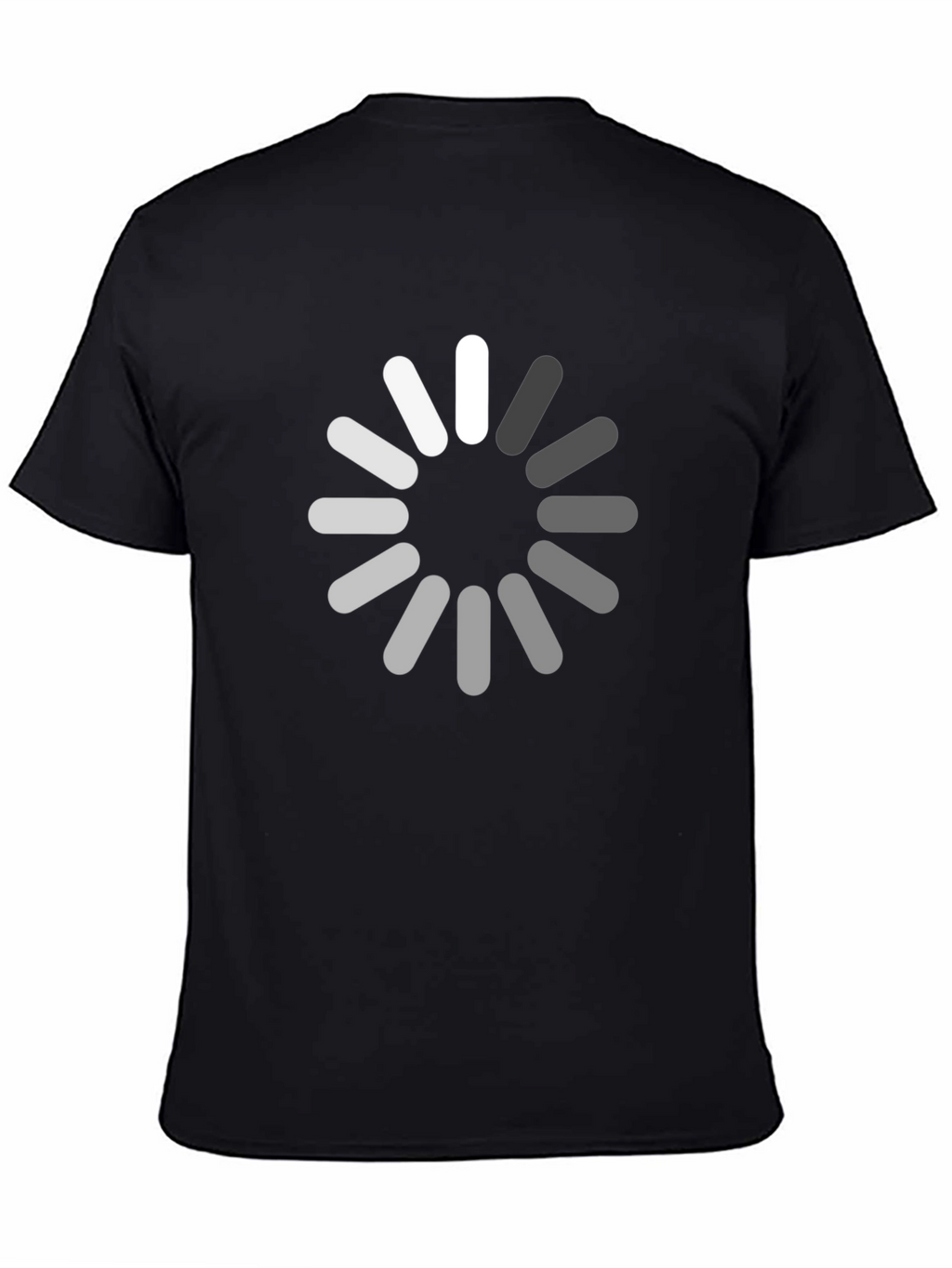 Loading Circle Graphic Black T-Shirt