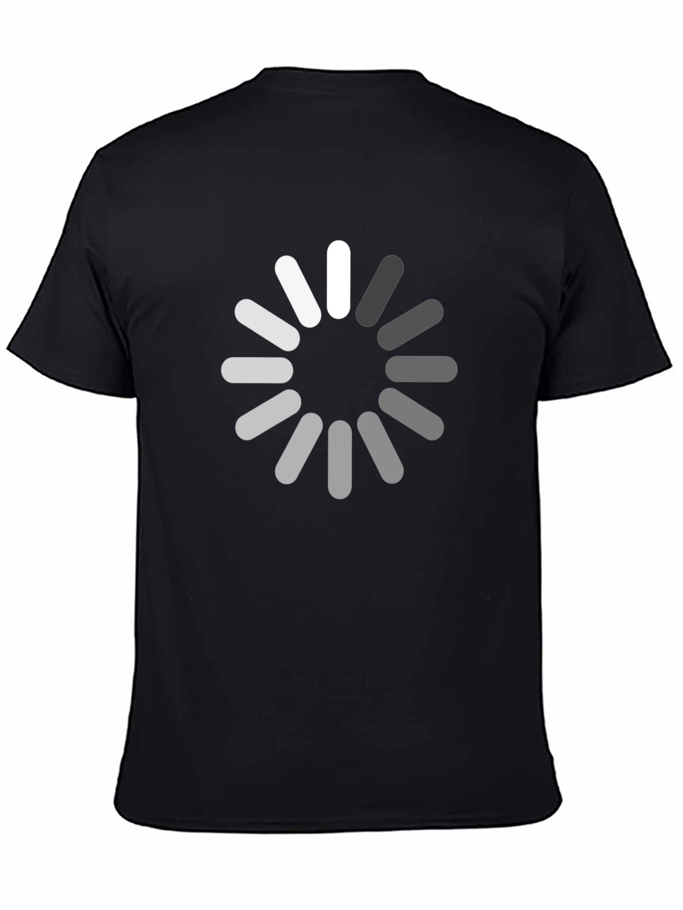 Loading Circle Graphic Black T-Shirt