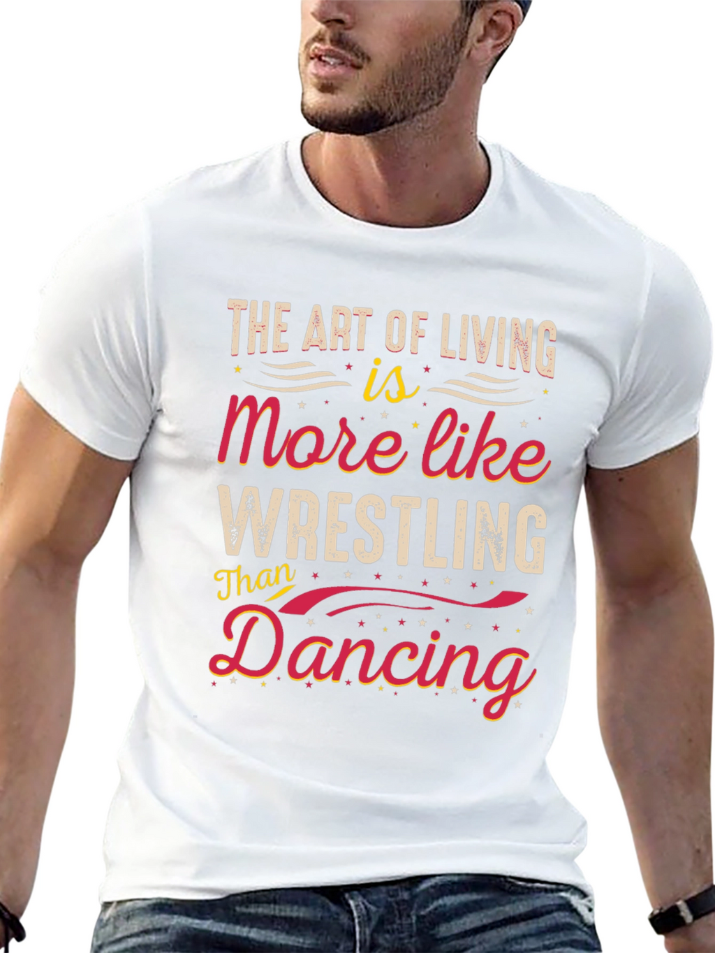 The Art of Living Wrestling Graphic Tee