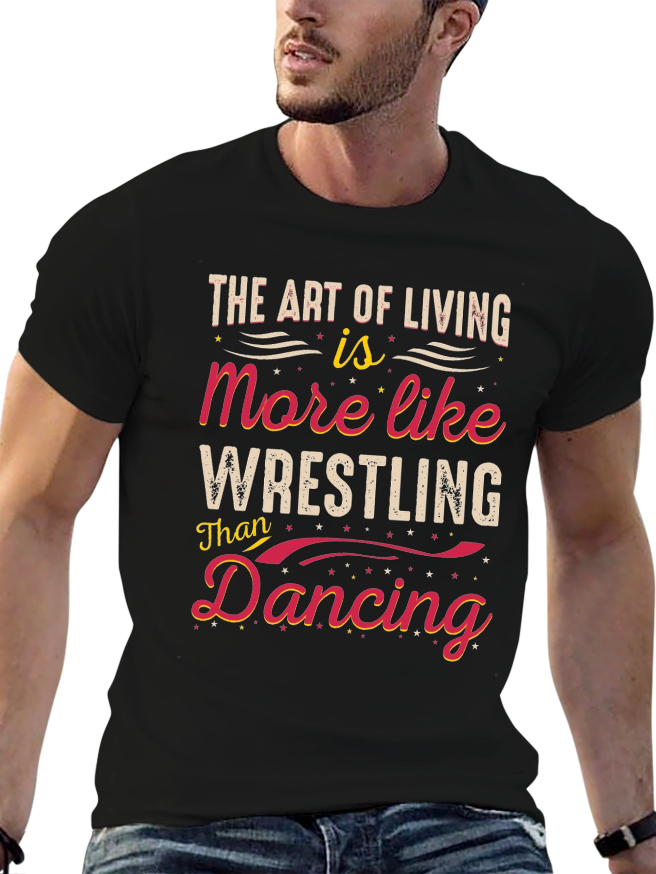 The Art of Living Wrestling Graphic Tee