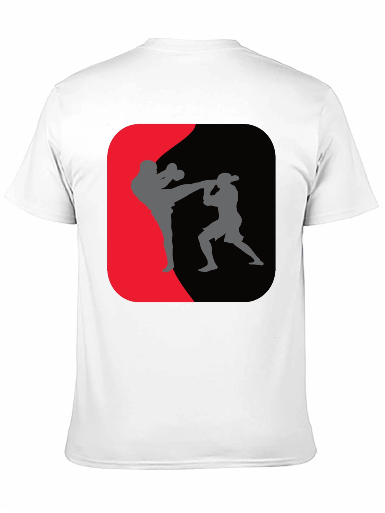 Martial Arts Kickboxing Graphic Tee - Black