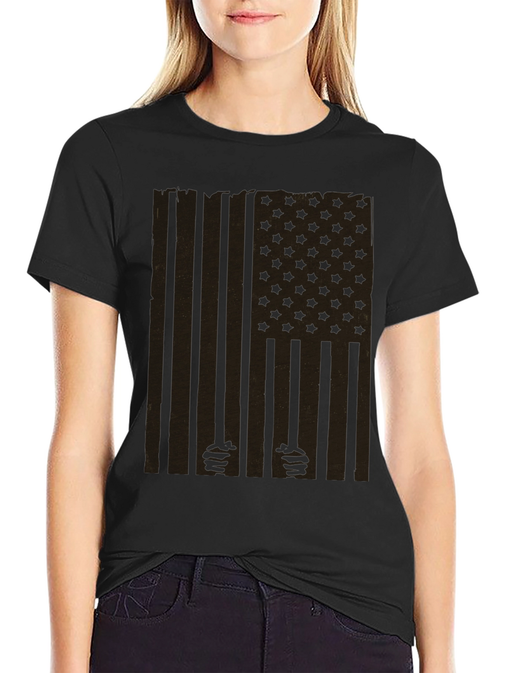 Distressed American Flag Freedom T-Shirt