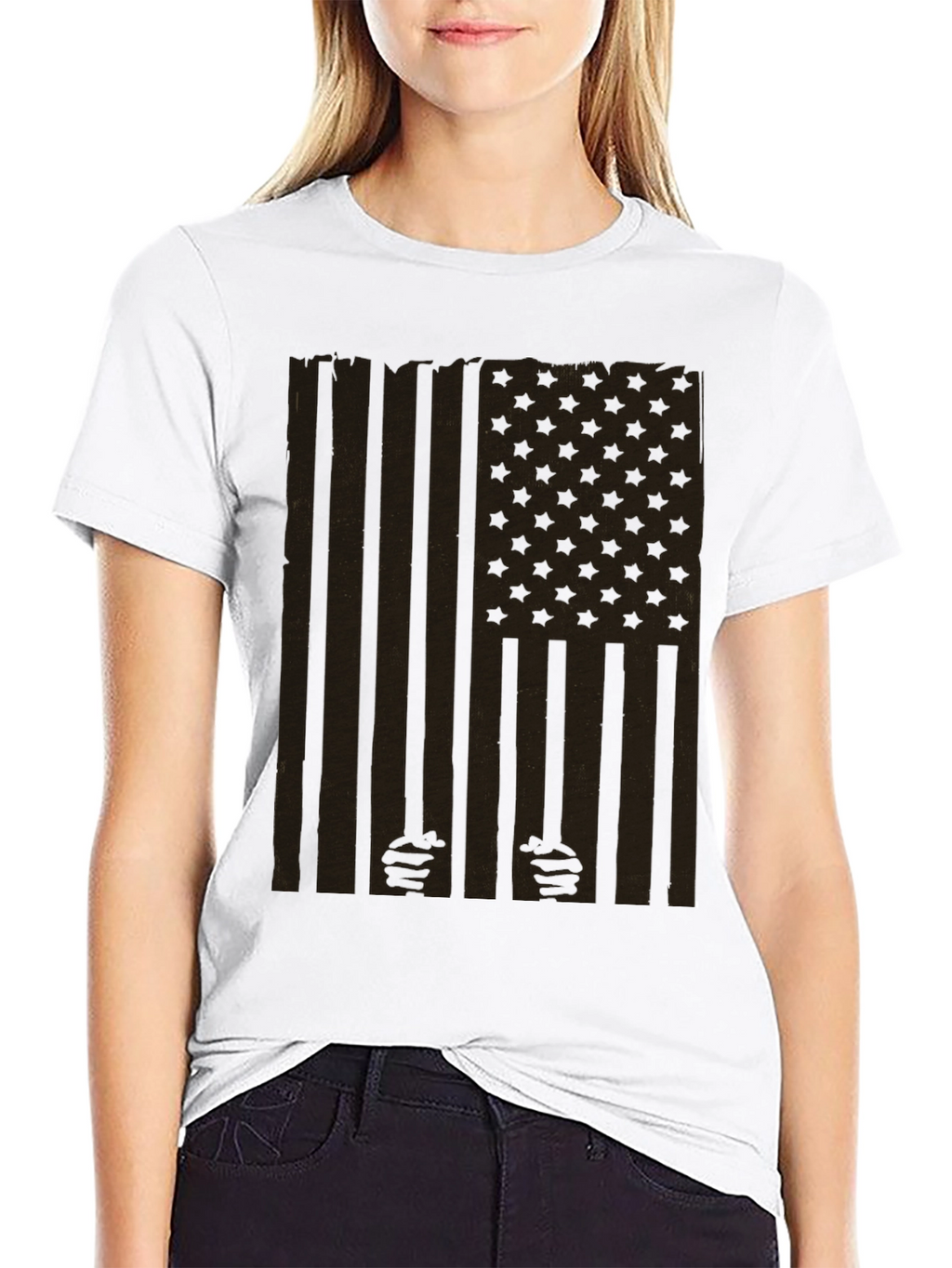 Distressed American Flag Freedom T-Shirt