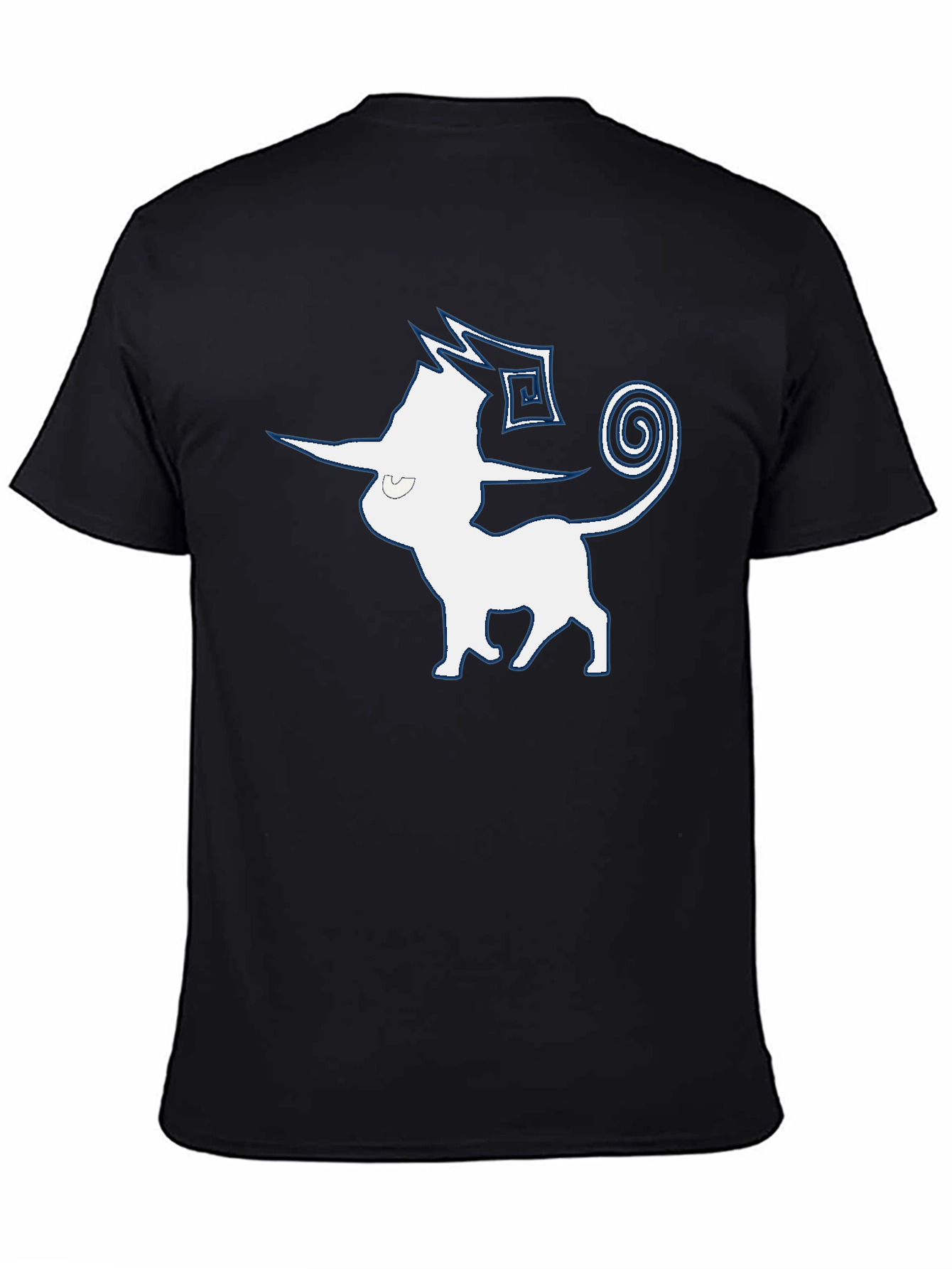 Mens Black T-Shirt with Espeon Graphic