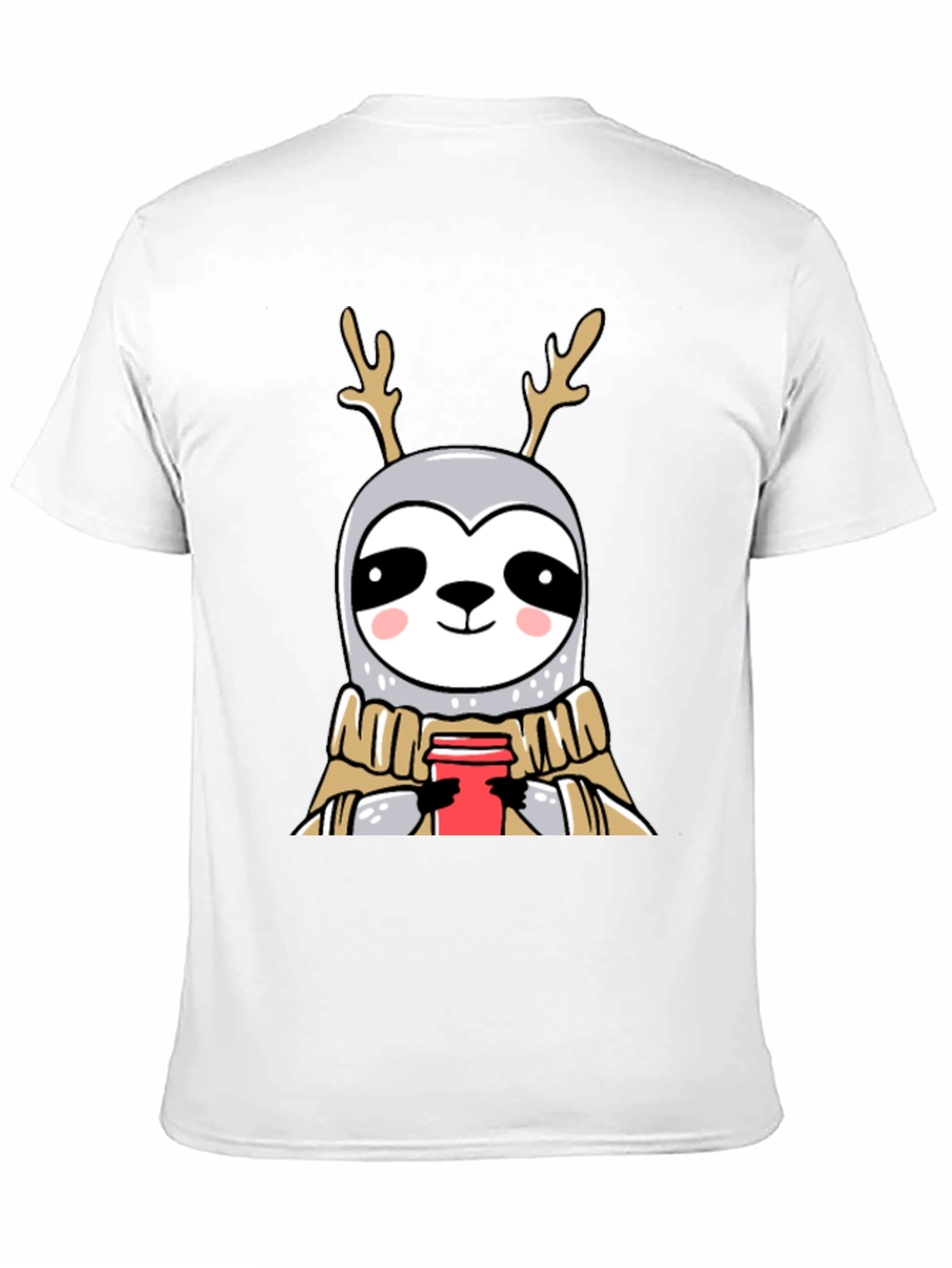 Reindeer Sloth Coffee Lover Tee