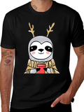 Reindeer Sloth Coffee Lover Tee