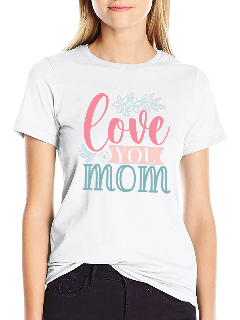 Love You Mom Graphic T-Shirt