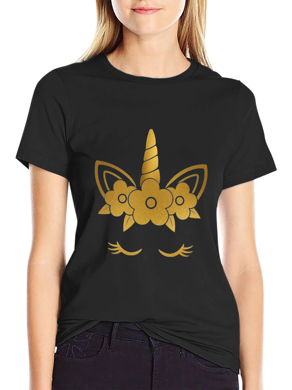 Unicorn Tee - Gold Foil Design