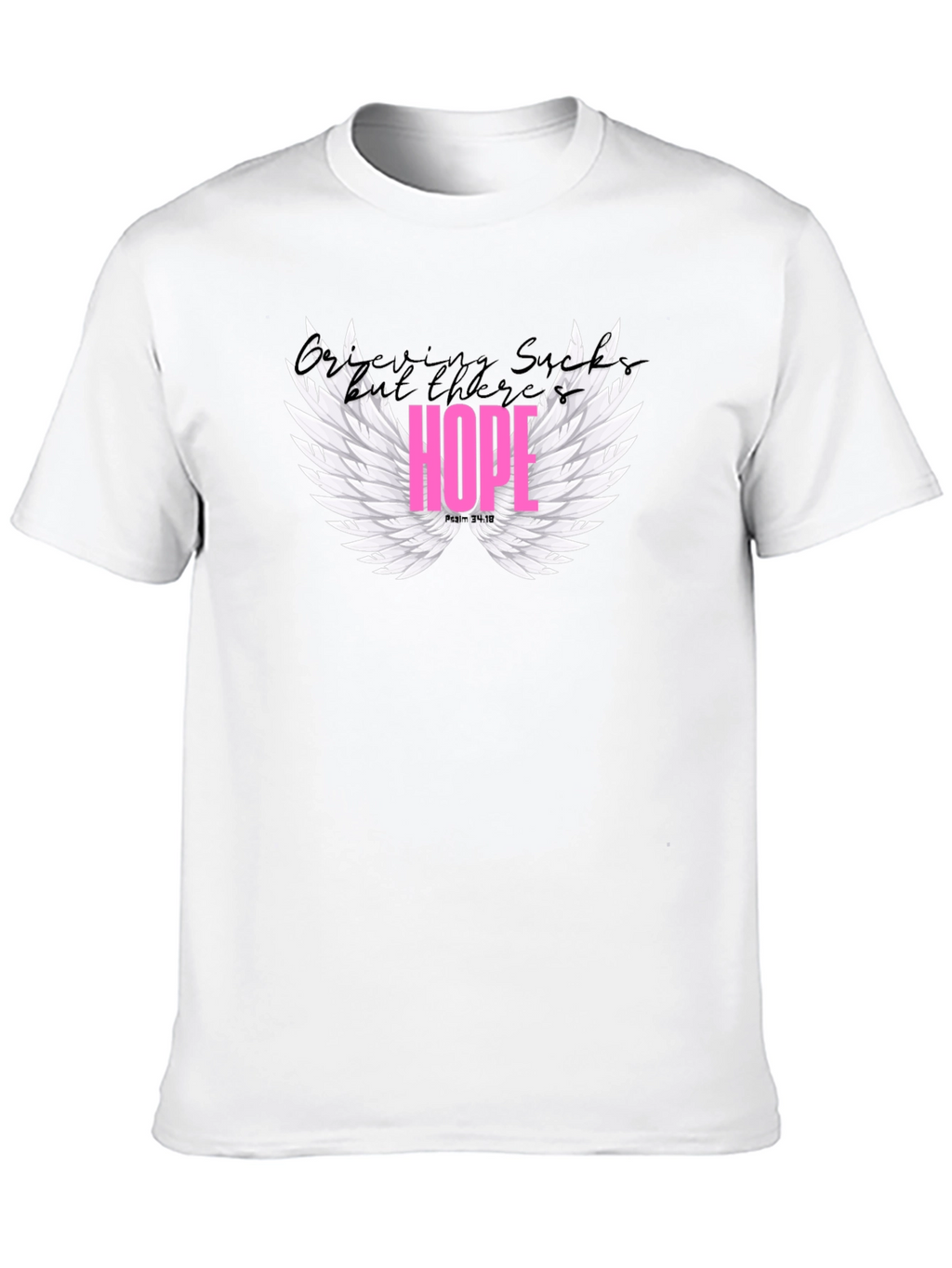 Hope Wings Graphic Tee - Stylish Black Shirt