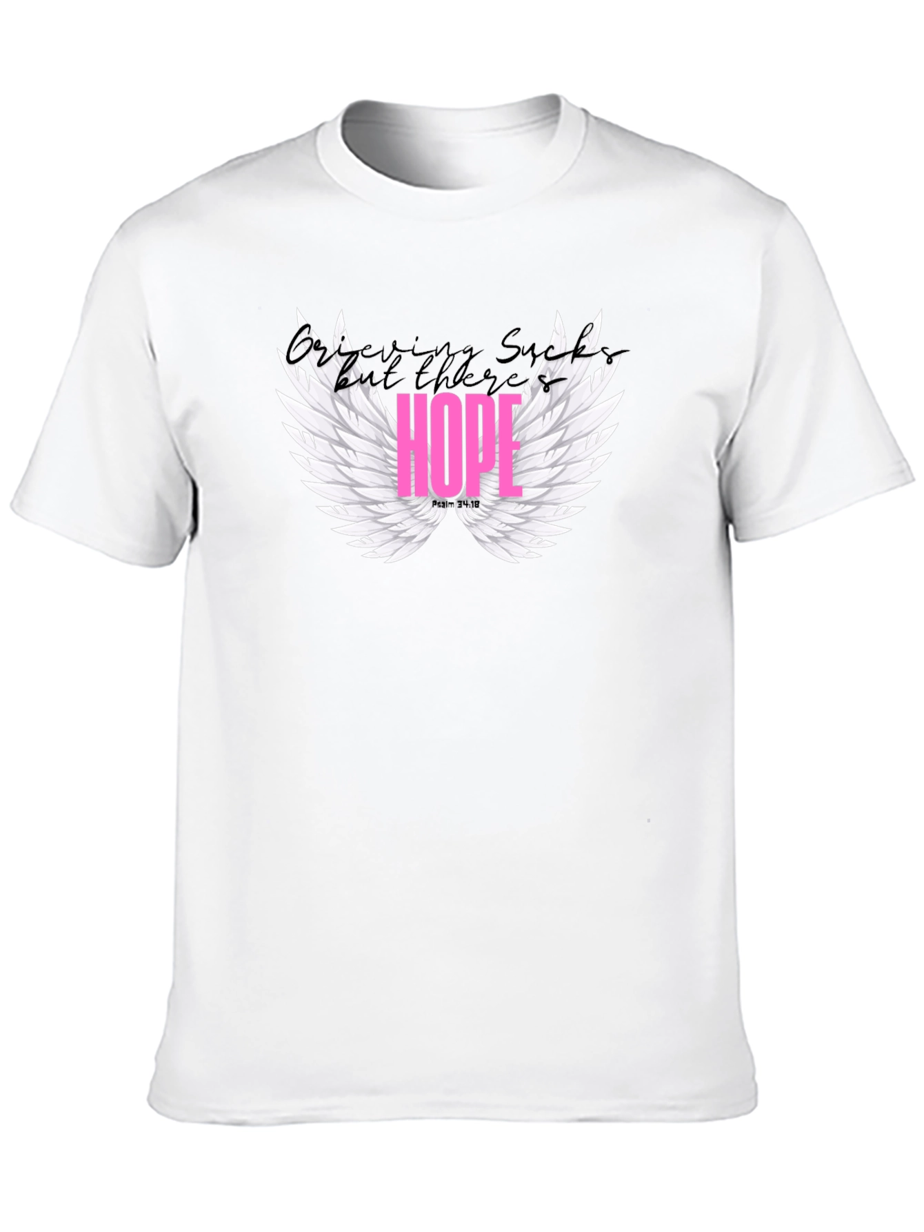 Hope Wings Graphic Tee - Stylish Black Shirt