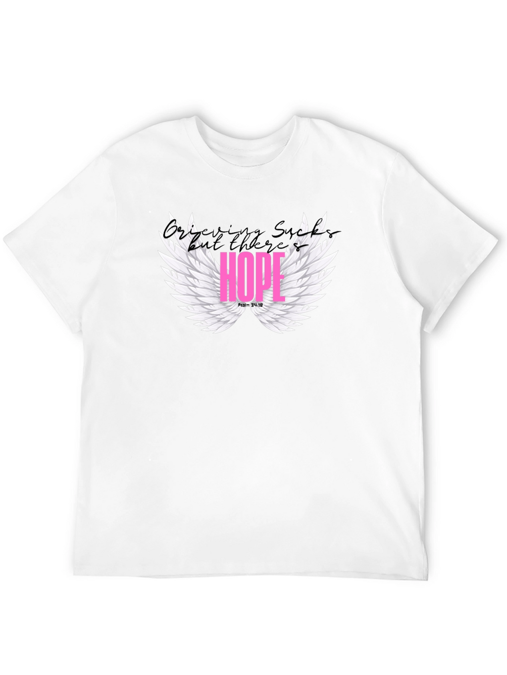 Hope Wings Graphic Tee - Stylish Black Shirt
