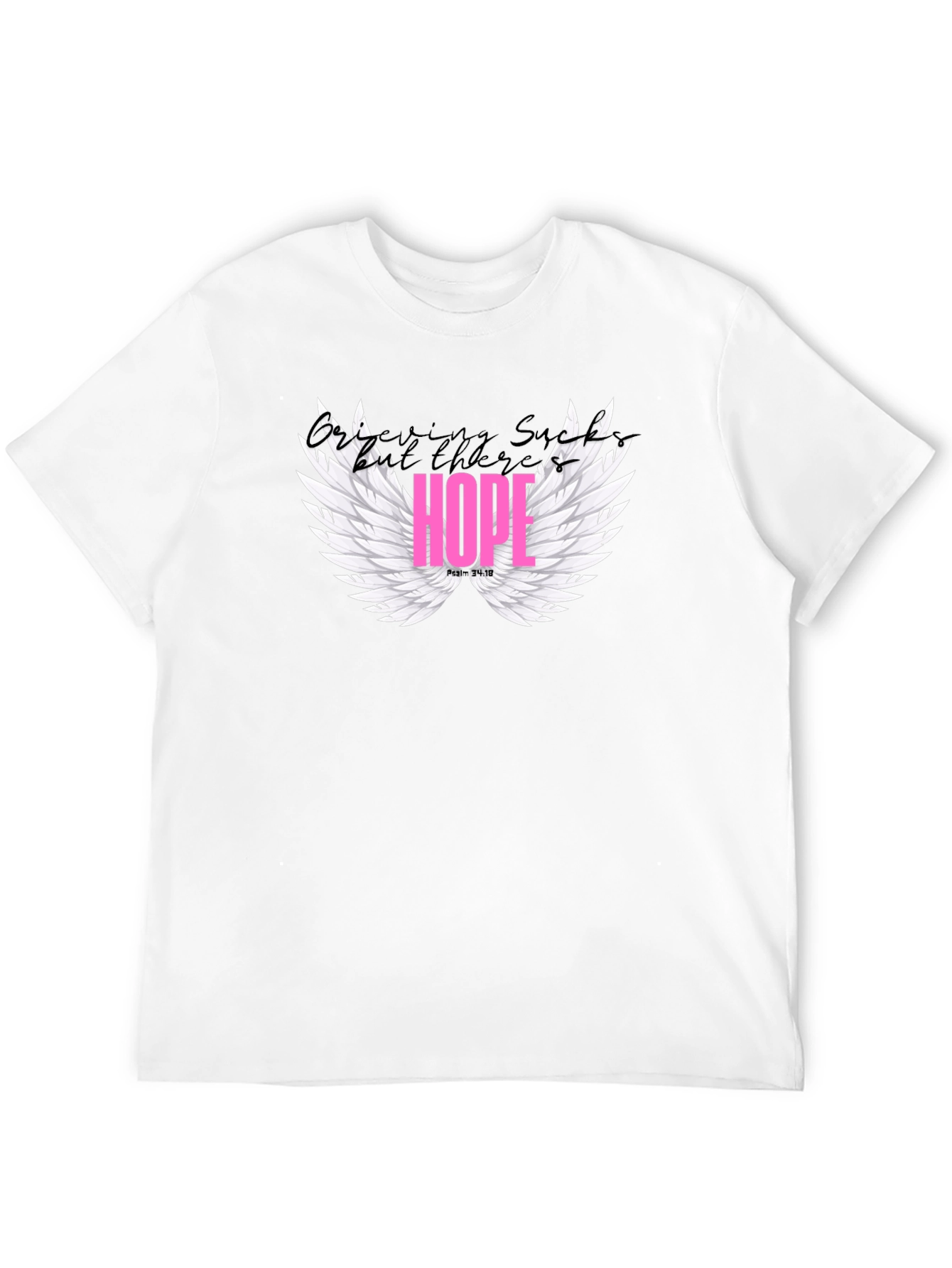 Hope Wings Graphic Tee - Stylish Black Shirt
