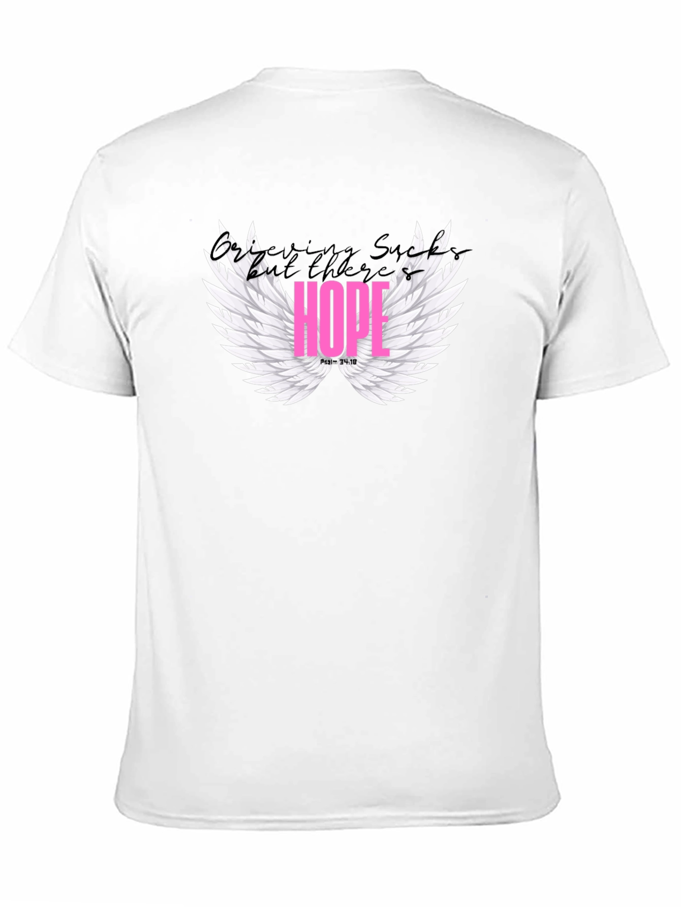 Hope Wings Graphic Tee - Stylish Black Shirt