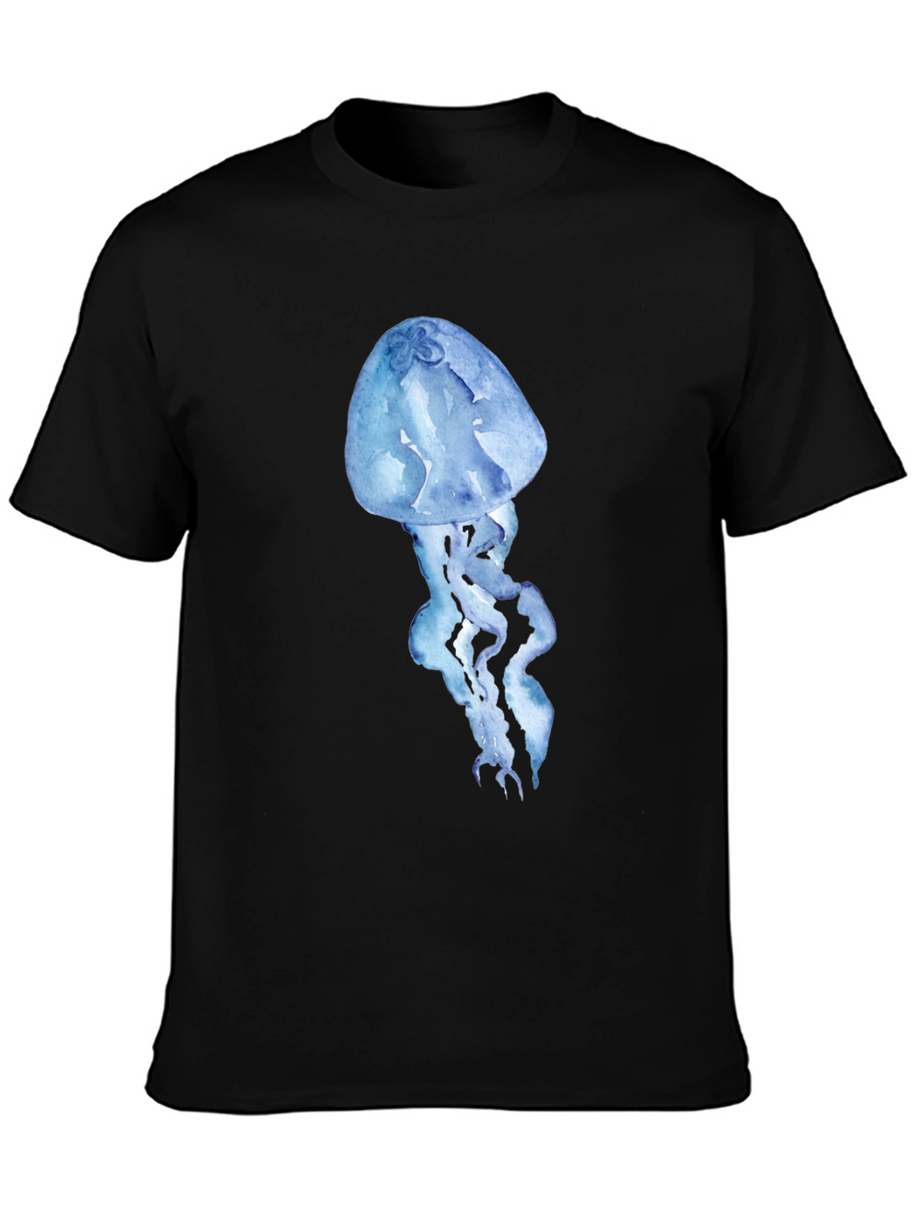 Jellyfish Print Black T-Shirt - Stylish & Unique