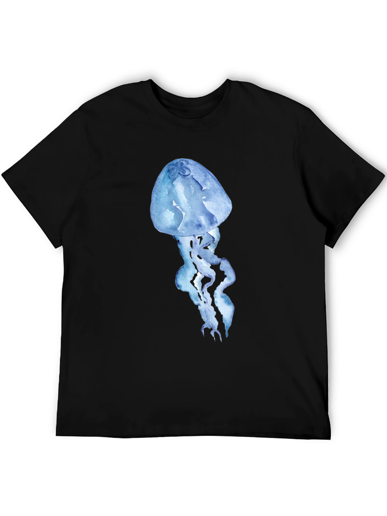 Jellyfish Print Black T-Shirt - Stylish & Unique