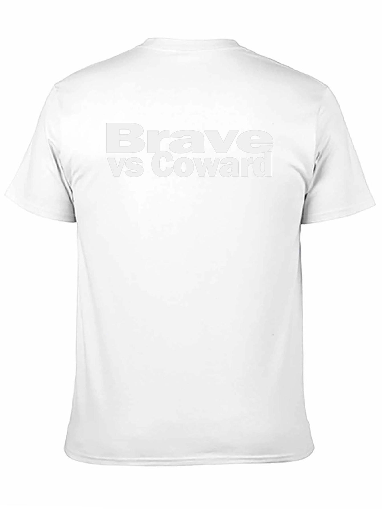 Brave vs Coward Graphic T-Shirt - Bold Statement Tee