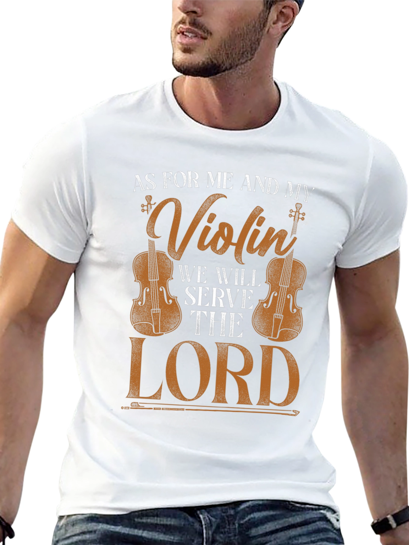 Violin & Faith T-Shirt: Serve the Lord