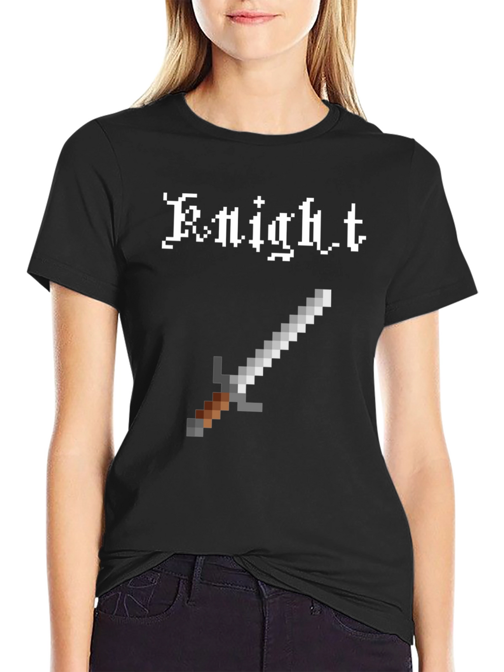 Pixel Knight T-Shirt - Classic 8-Bit Gaming Style