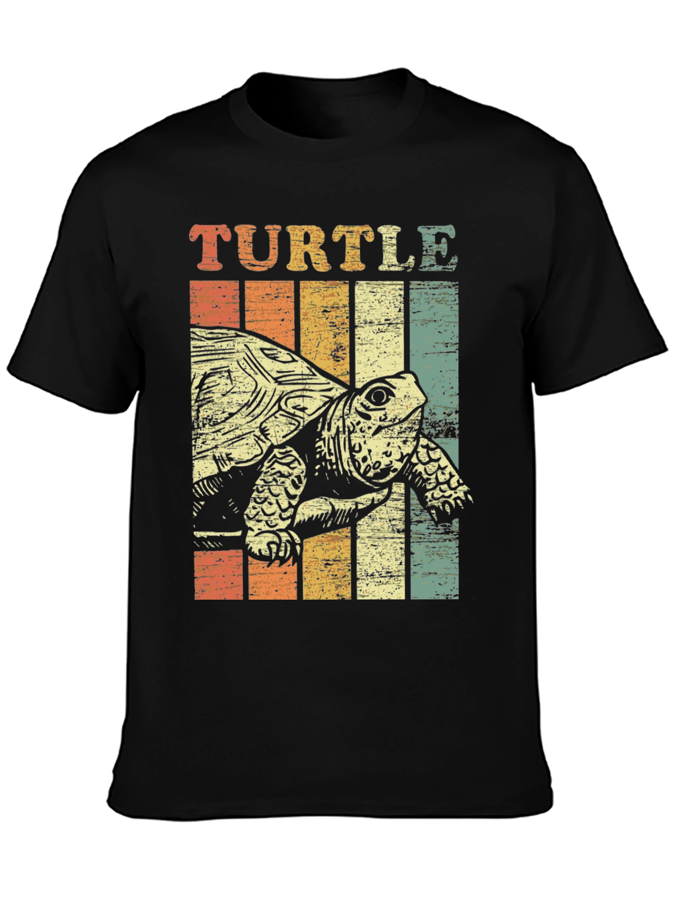 Vintage Turtle Graphic Tee - Retro Style