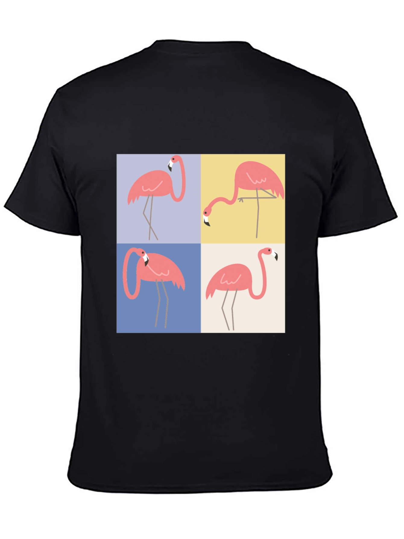 Flamingo Pop Art Graphic Tee - Trendy Casual Wear
