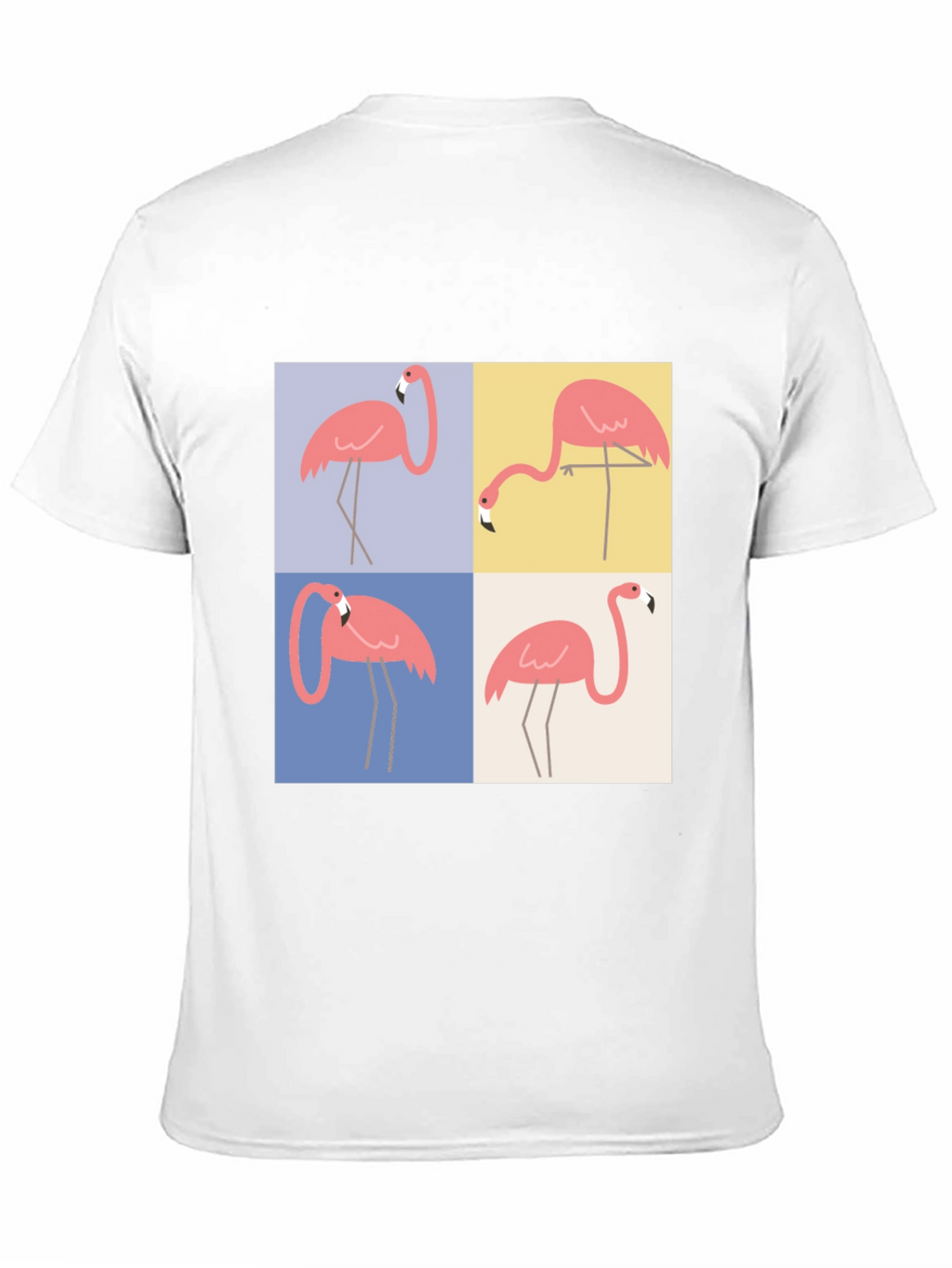 Flamingo Pop Art Graphic Tee - Trendy Casual Wear