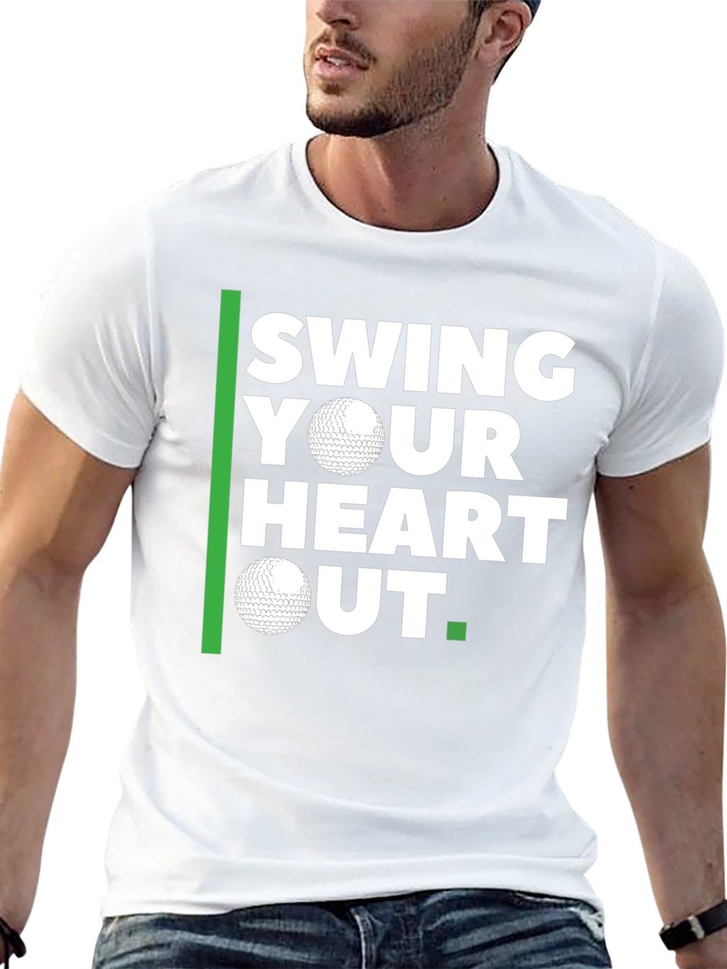 Swing Your Heart Out Golf T-Shirt
