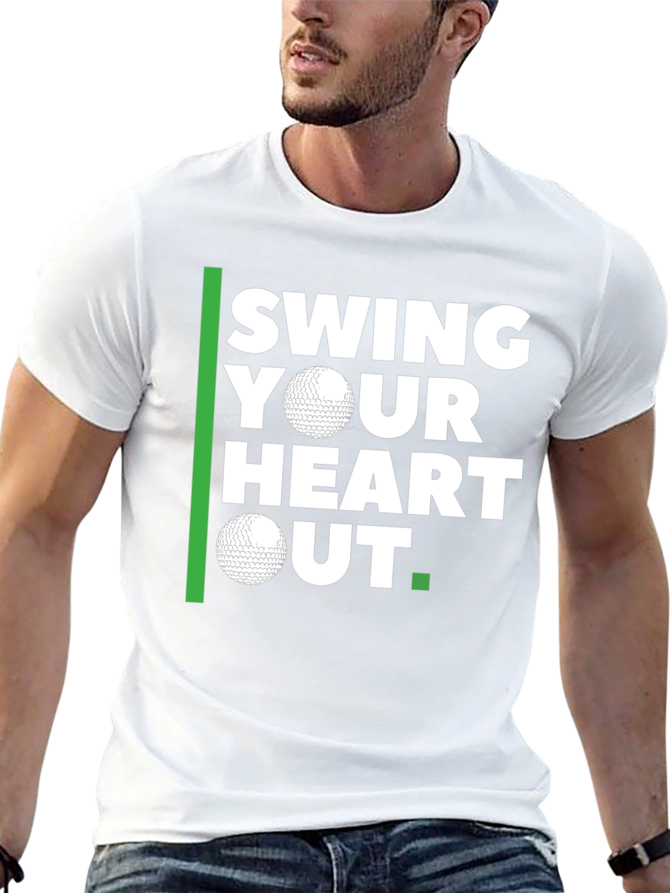 Swing Your Heart Out Golf T-Shirt
