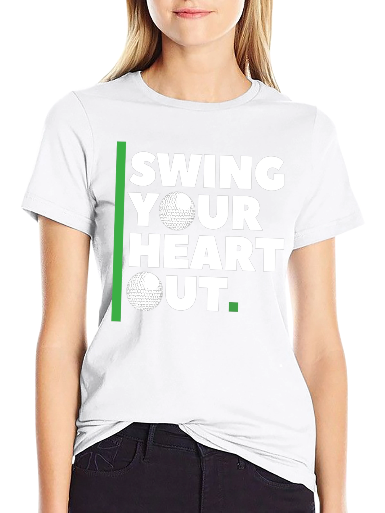 Swing Your Heart Out Golf T-Shirt