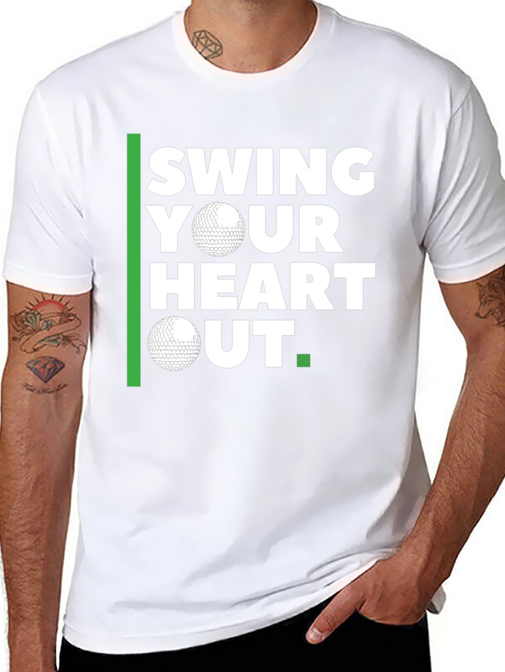 Swing Your Heart Out Golf T-Shirt