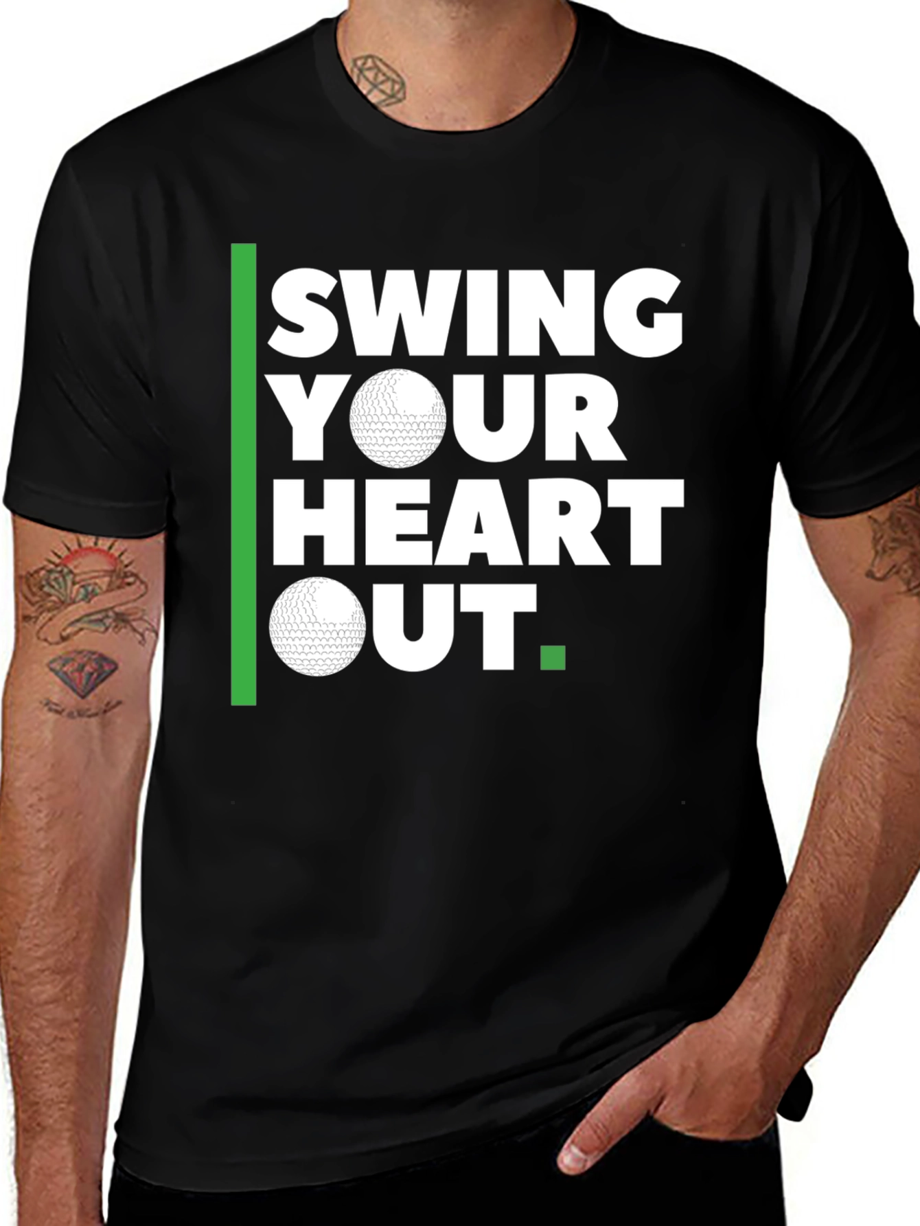 Swing Your Heart Out Golf T-Shirt