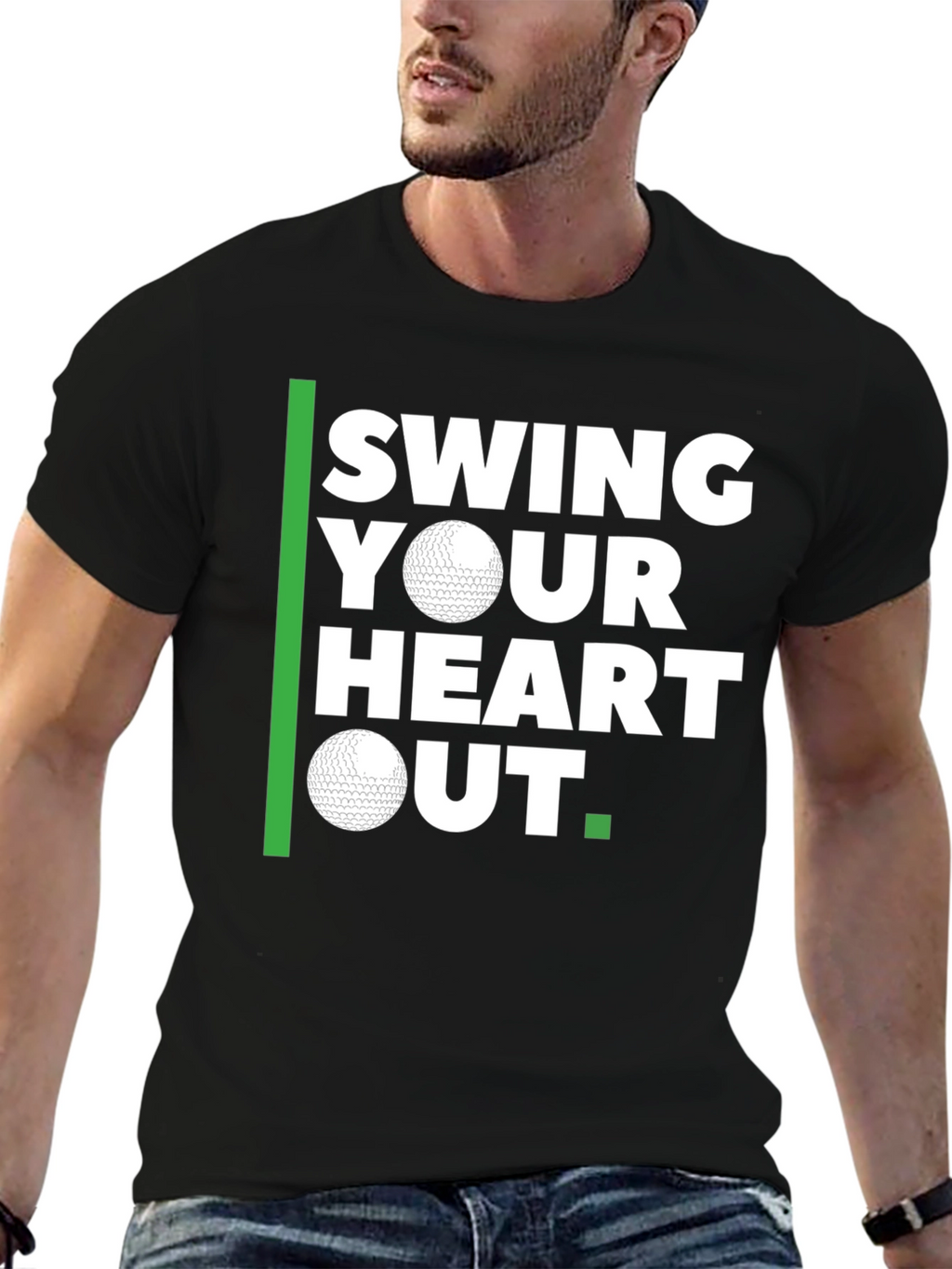 Swing Your Heart Out Golf T-Shirt