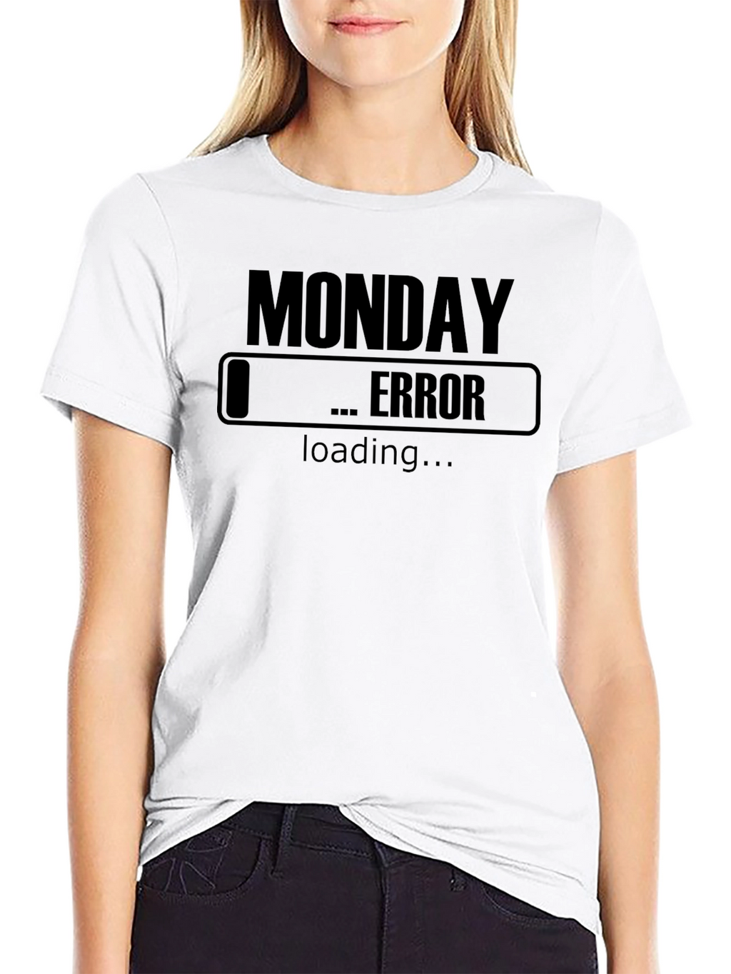 Monday Error Loading Funny Graphic T-Shirt
