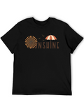Sunshine Graphic Tee - Comfort Fit Black T-Shirt