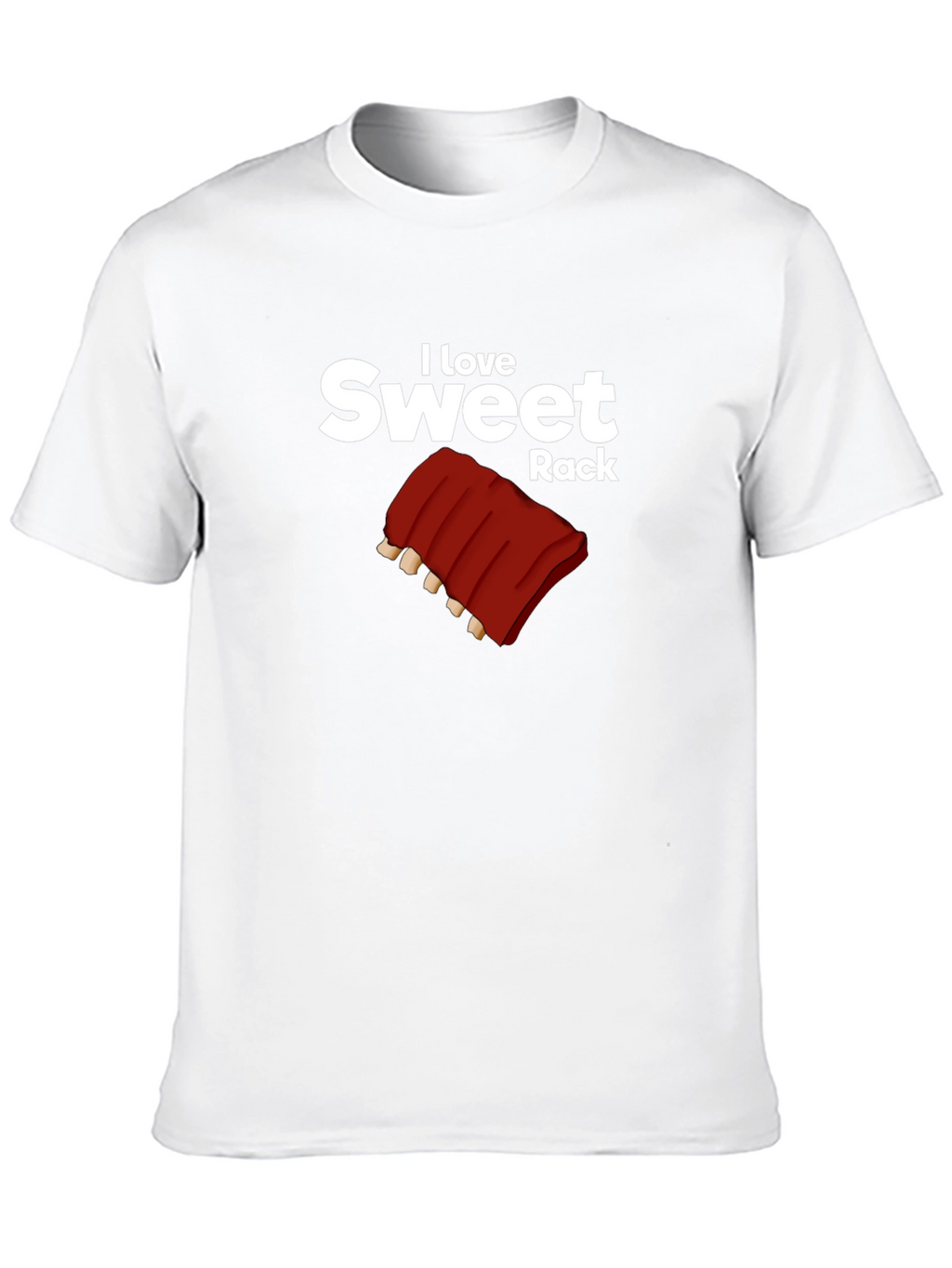 I Love Sweet Rack Black T-Shirt