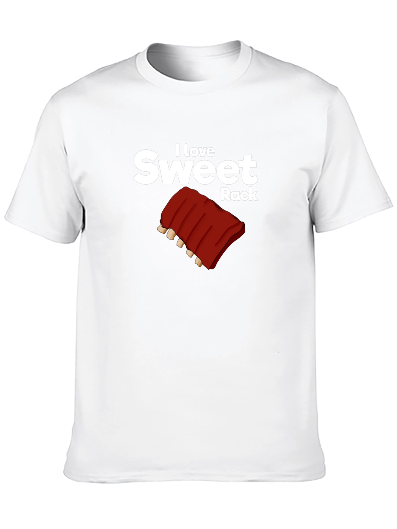 I Love Sweet Rack Black T-Shirt