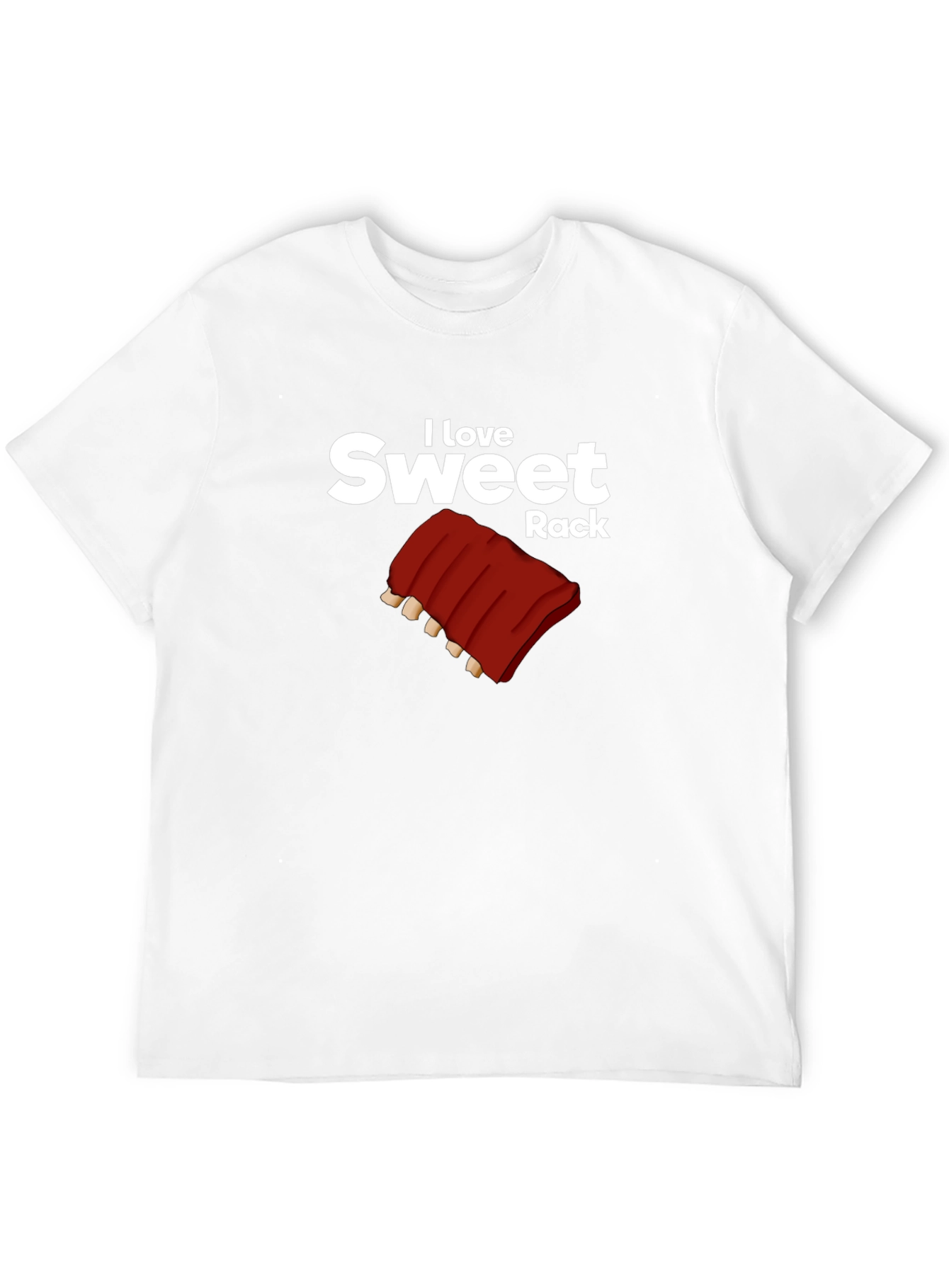 I Love Sweet Rack Black T-Shirt