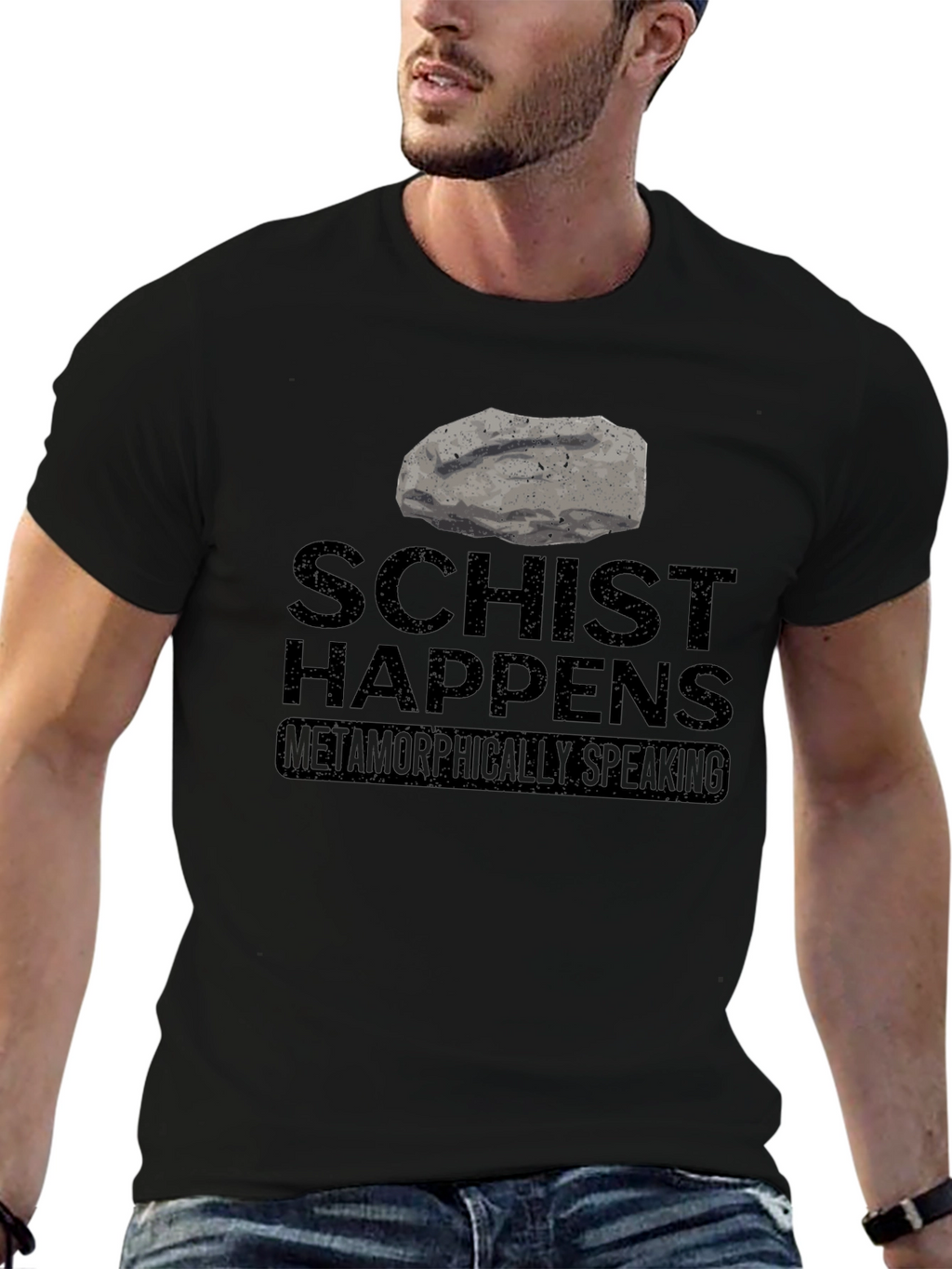 Schist Happens T-Shirt - Metamorphic Humor Tee