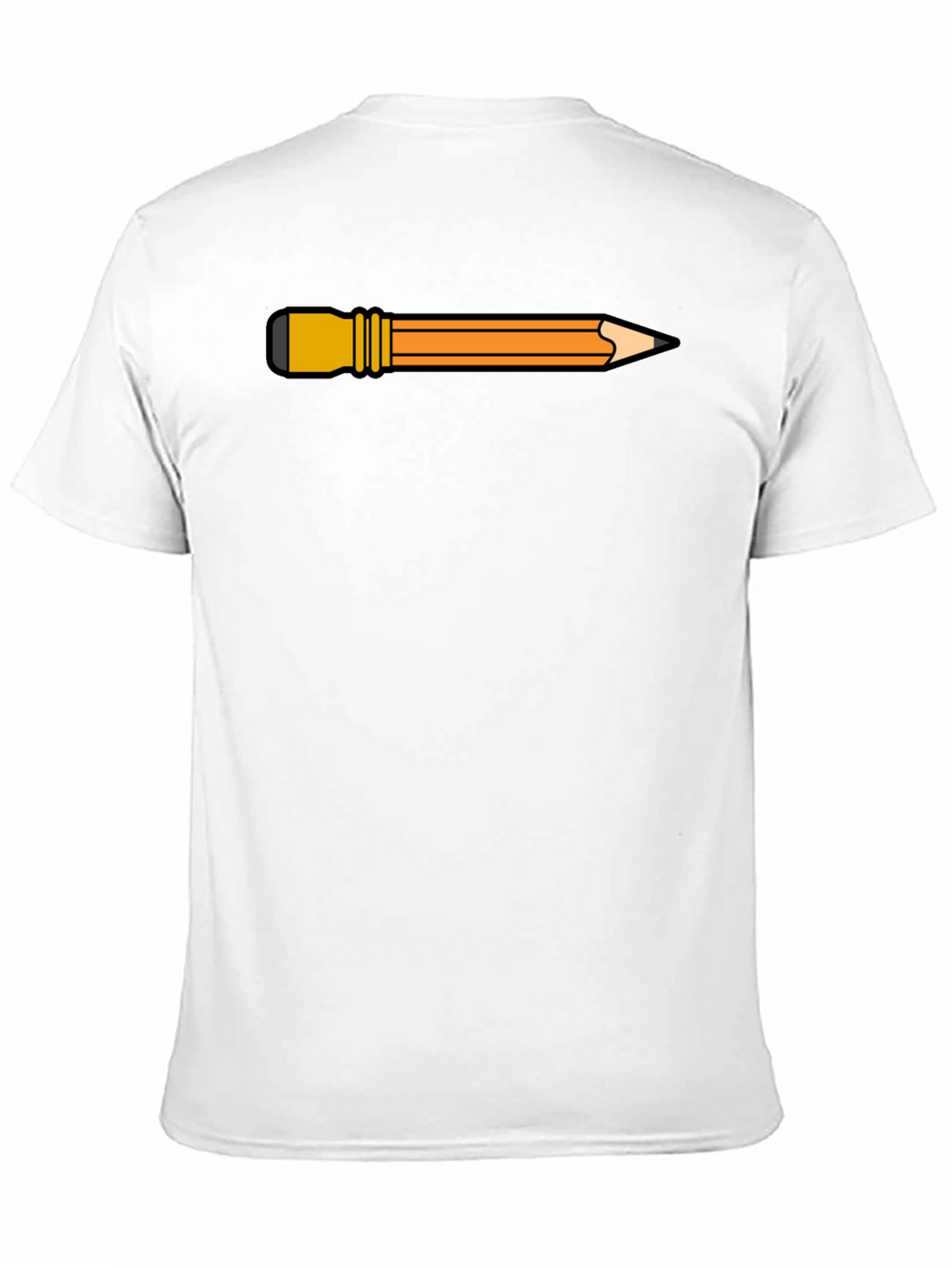Pencil Graphic Black Tee - Creative Style