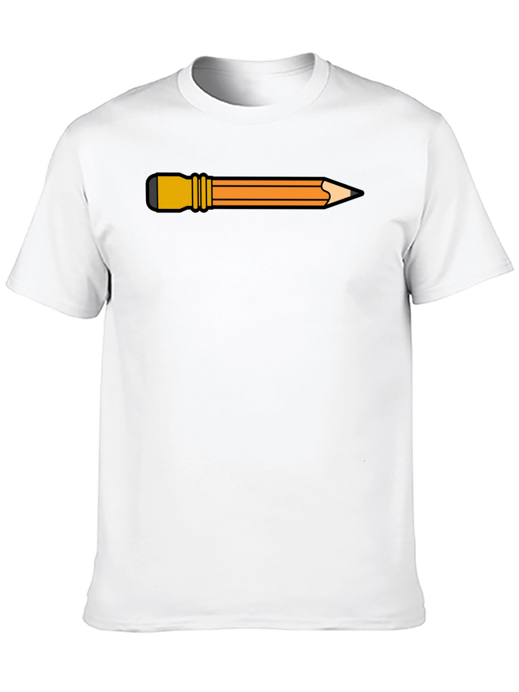 Pencil Graphic Black Tee - Creative Style