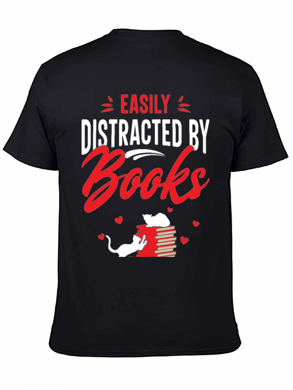 Easily Distracted By Books Graphic T-Shirt