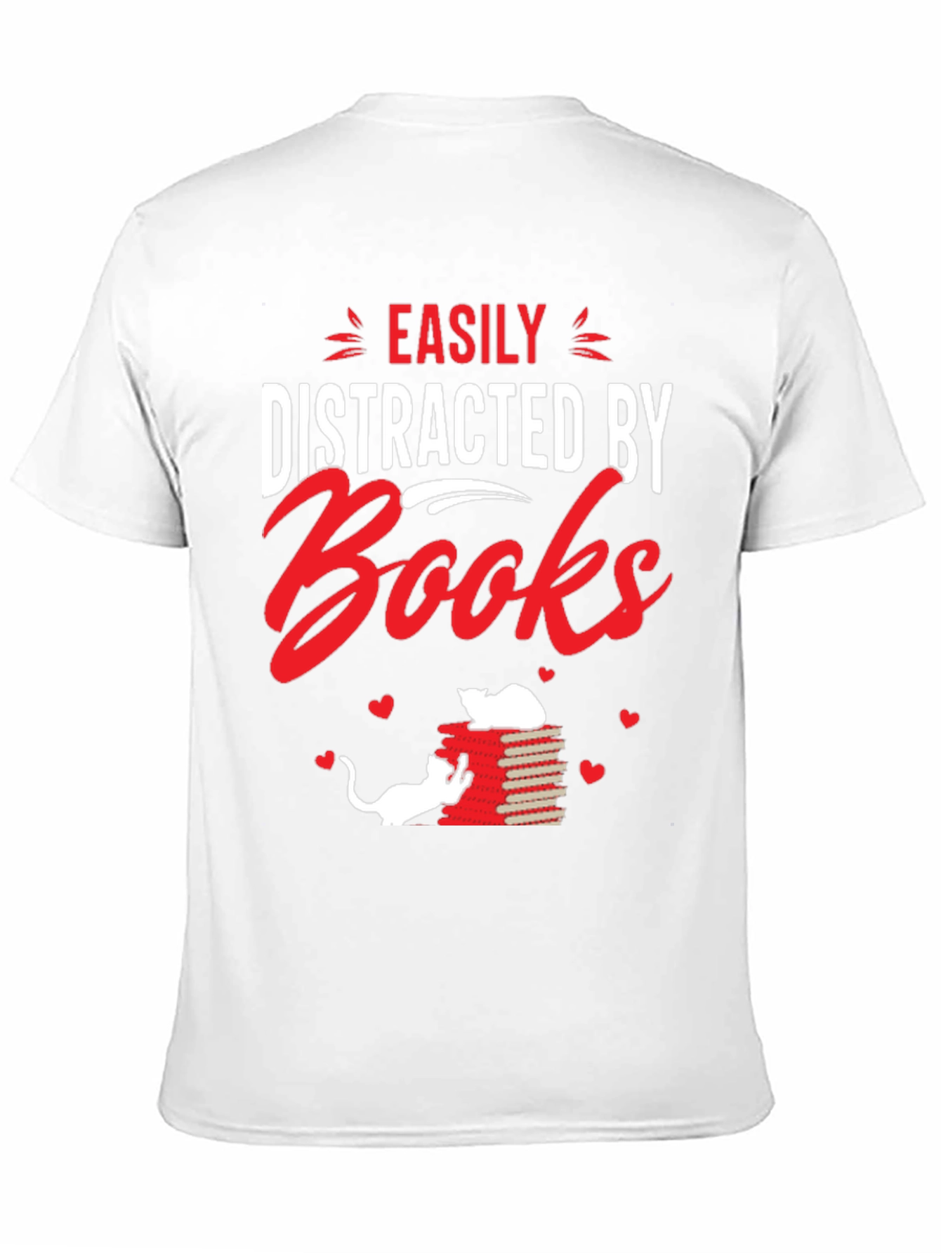 Easily Distracted By Books Graphic T-Shirt