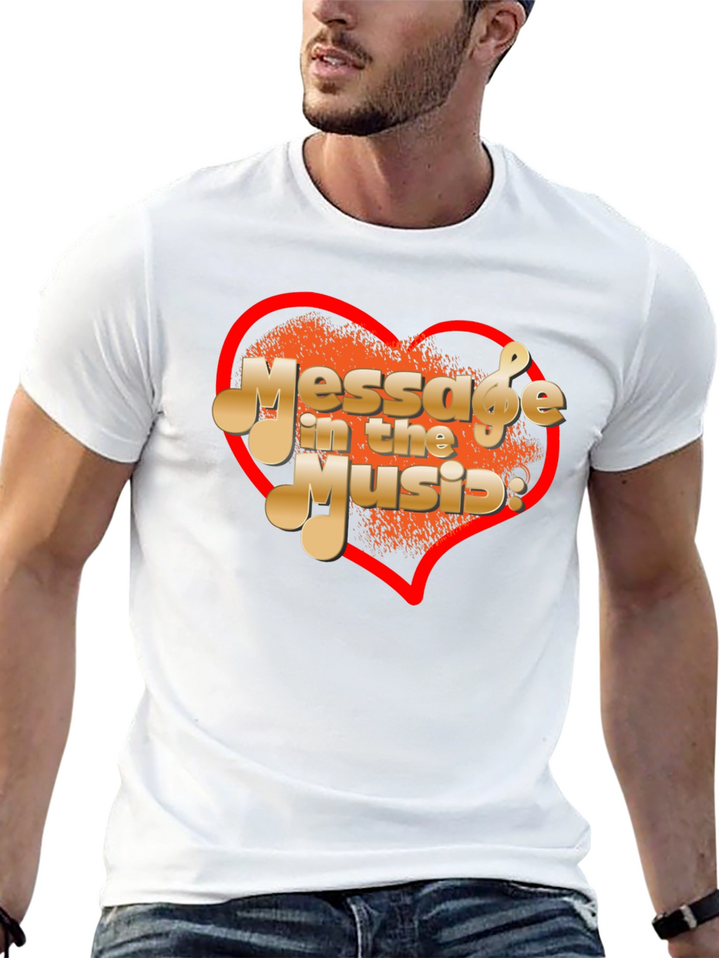 Message In The Music Graphic T-Shirt