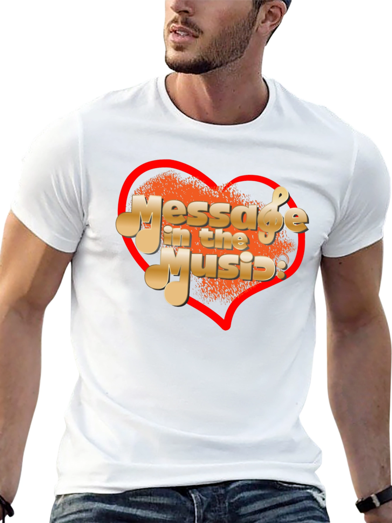 Message In The Music Graphic T-Shirt