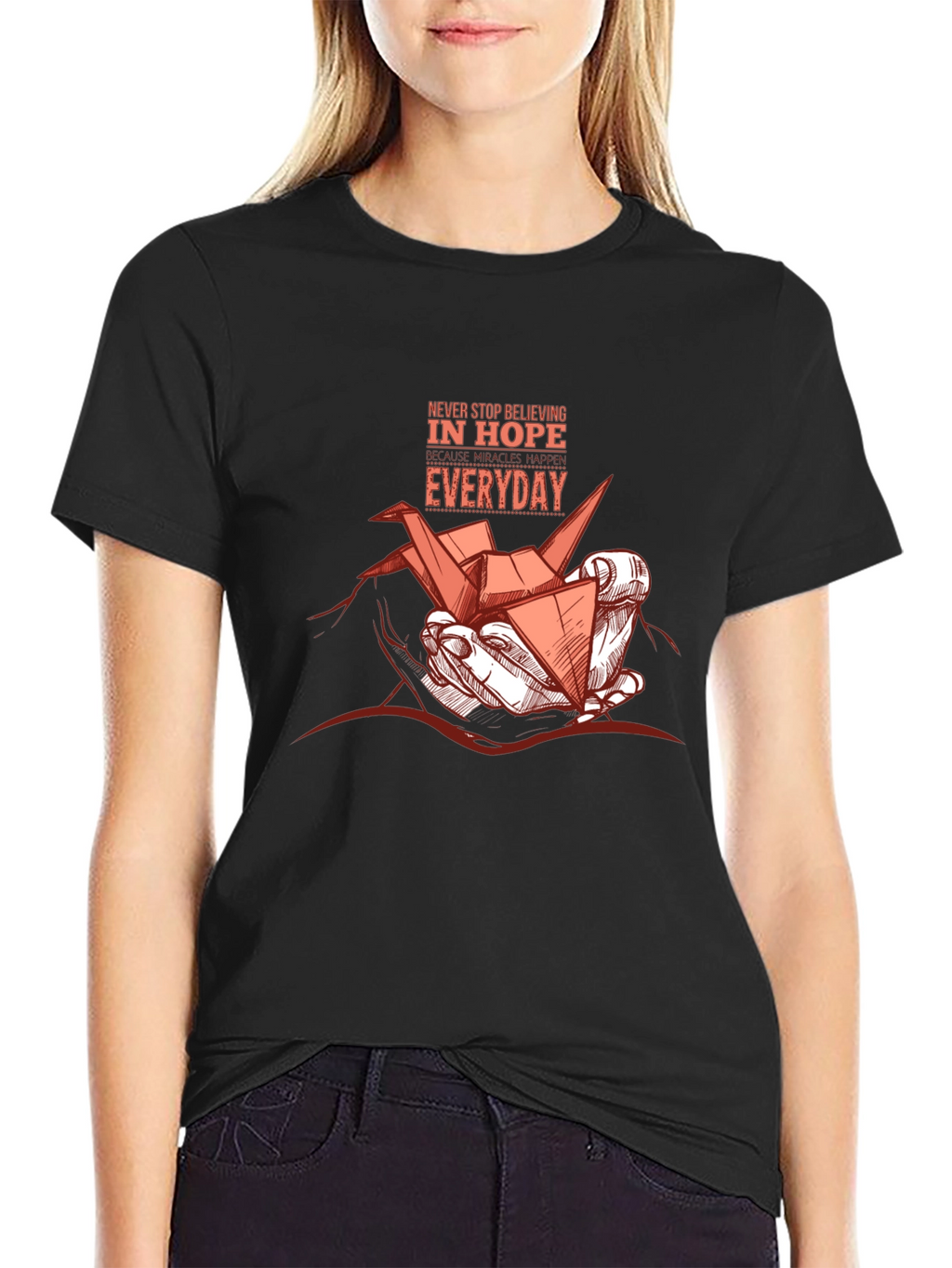 Hope Everyday Graphic Tee - Stylish Black T-Shirt