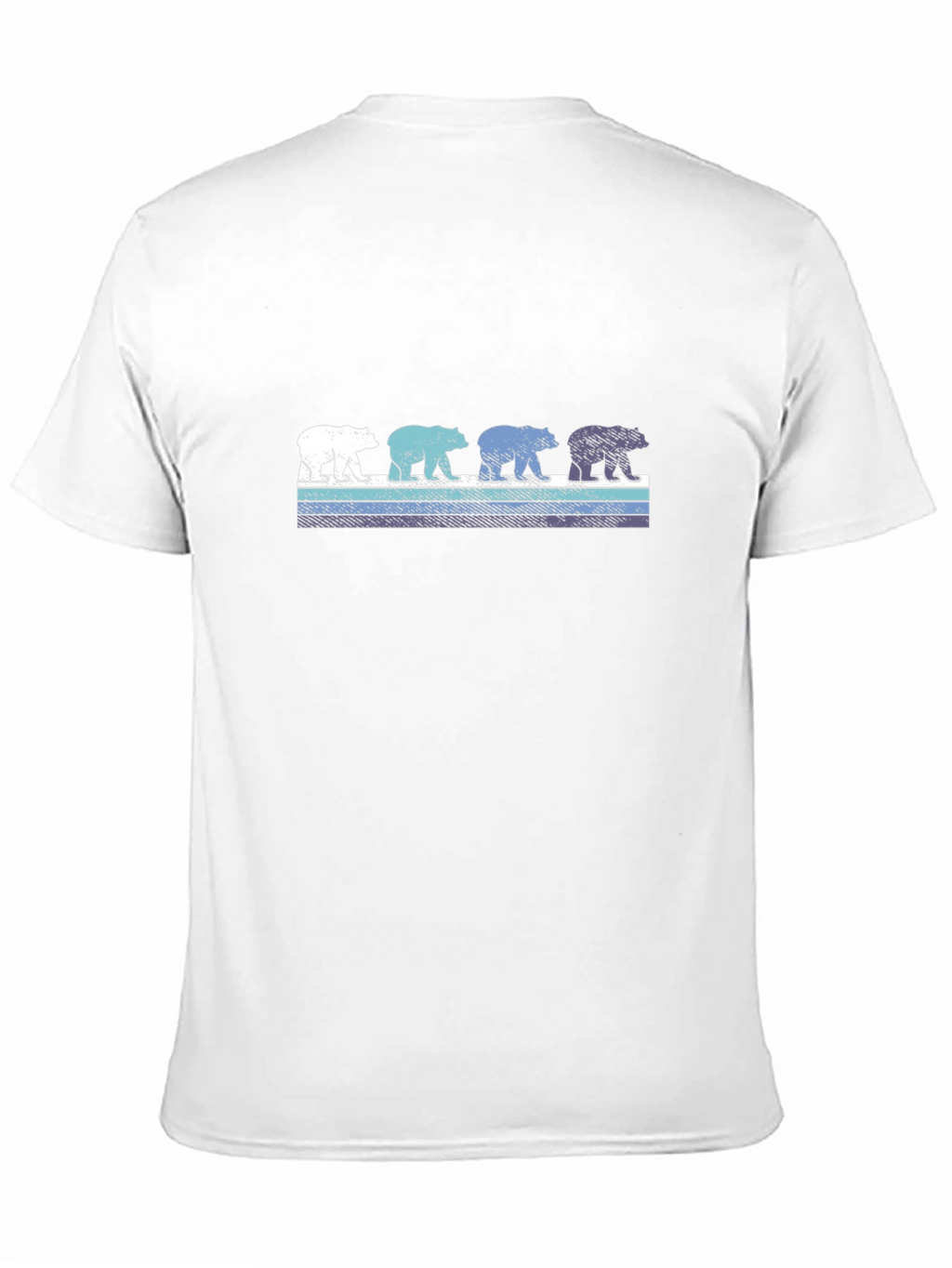Retro Bear Graphic T-Shirt - Casual Cotton Tee