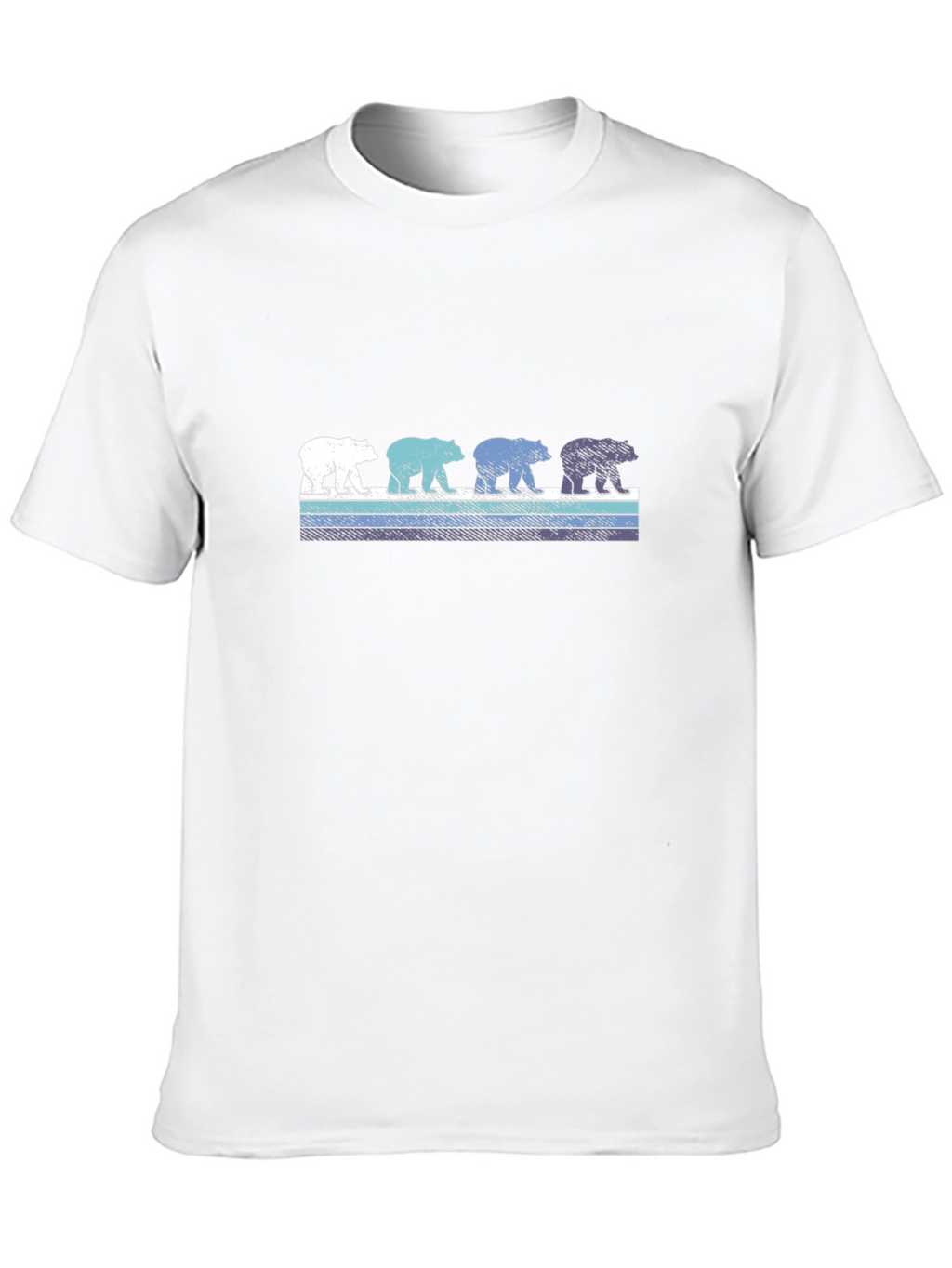 Retro Bear Graphic T-Shirt - Casual Cotton Tee